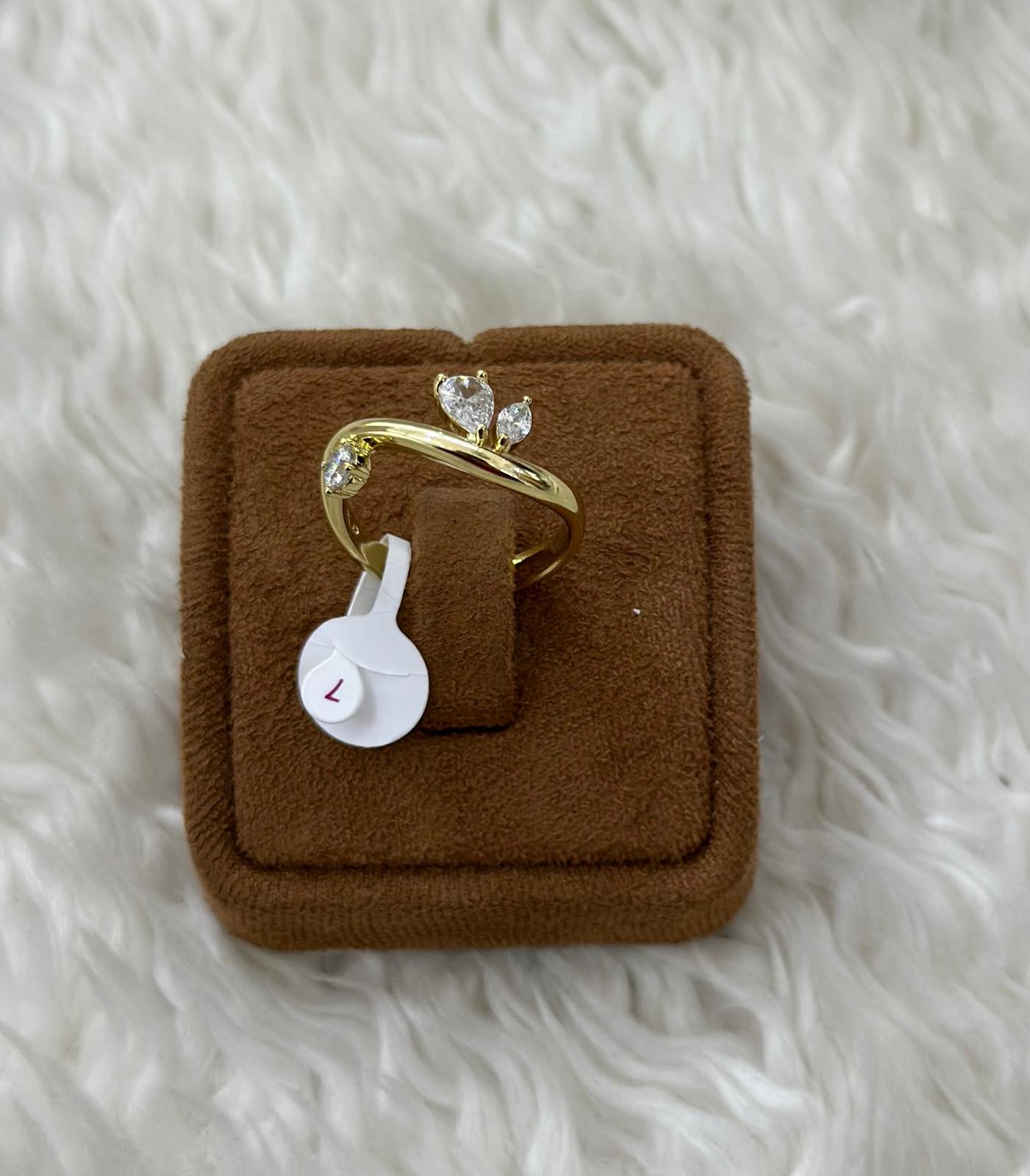 Minimalist Kraliçe, Gold Xupıng Yüzük 7Beden
