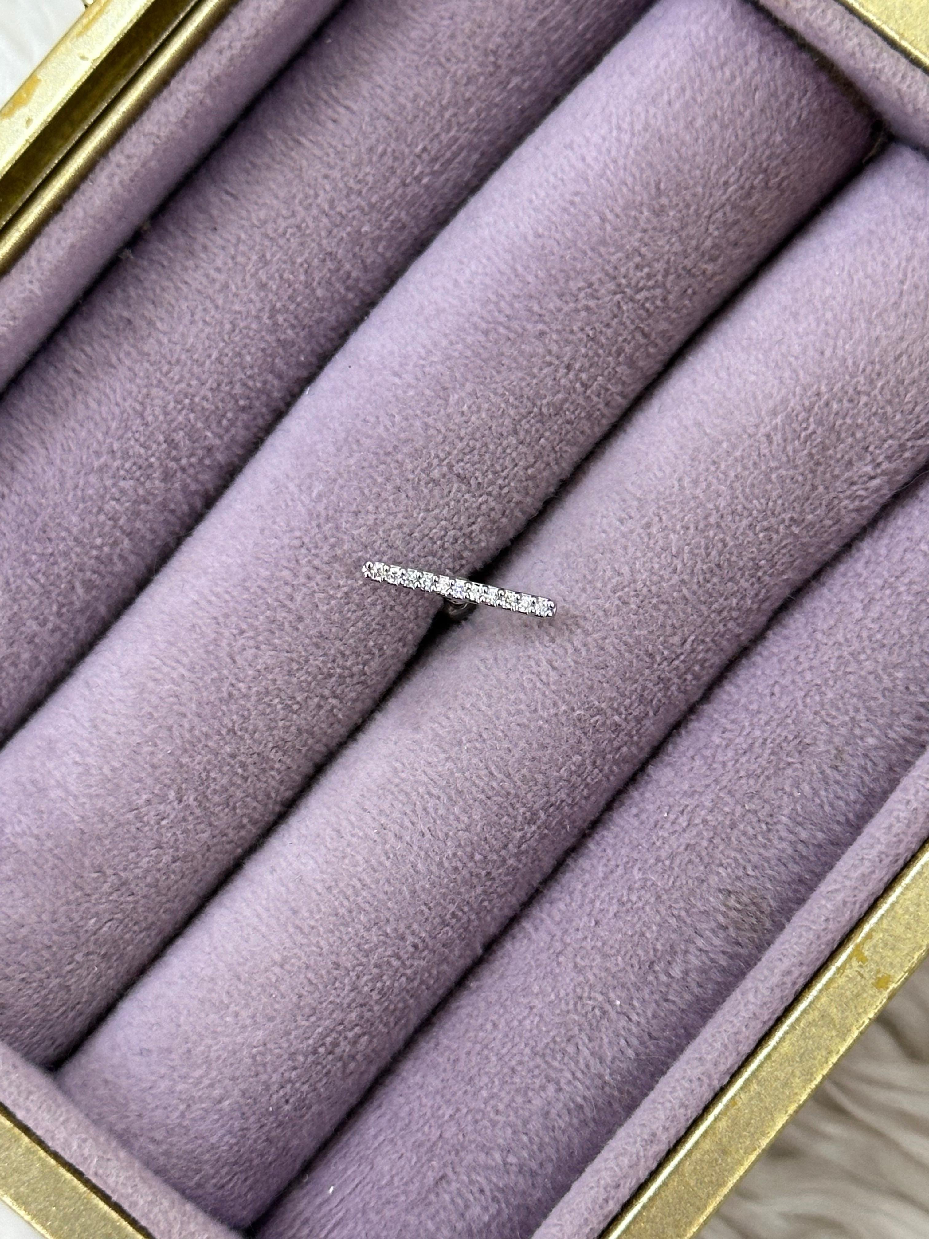 ✨ Işık Çizgisi Çelik Piercing ✨