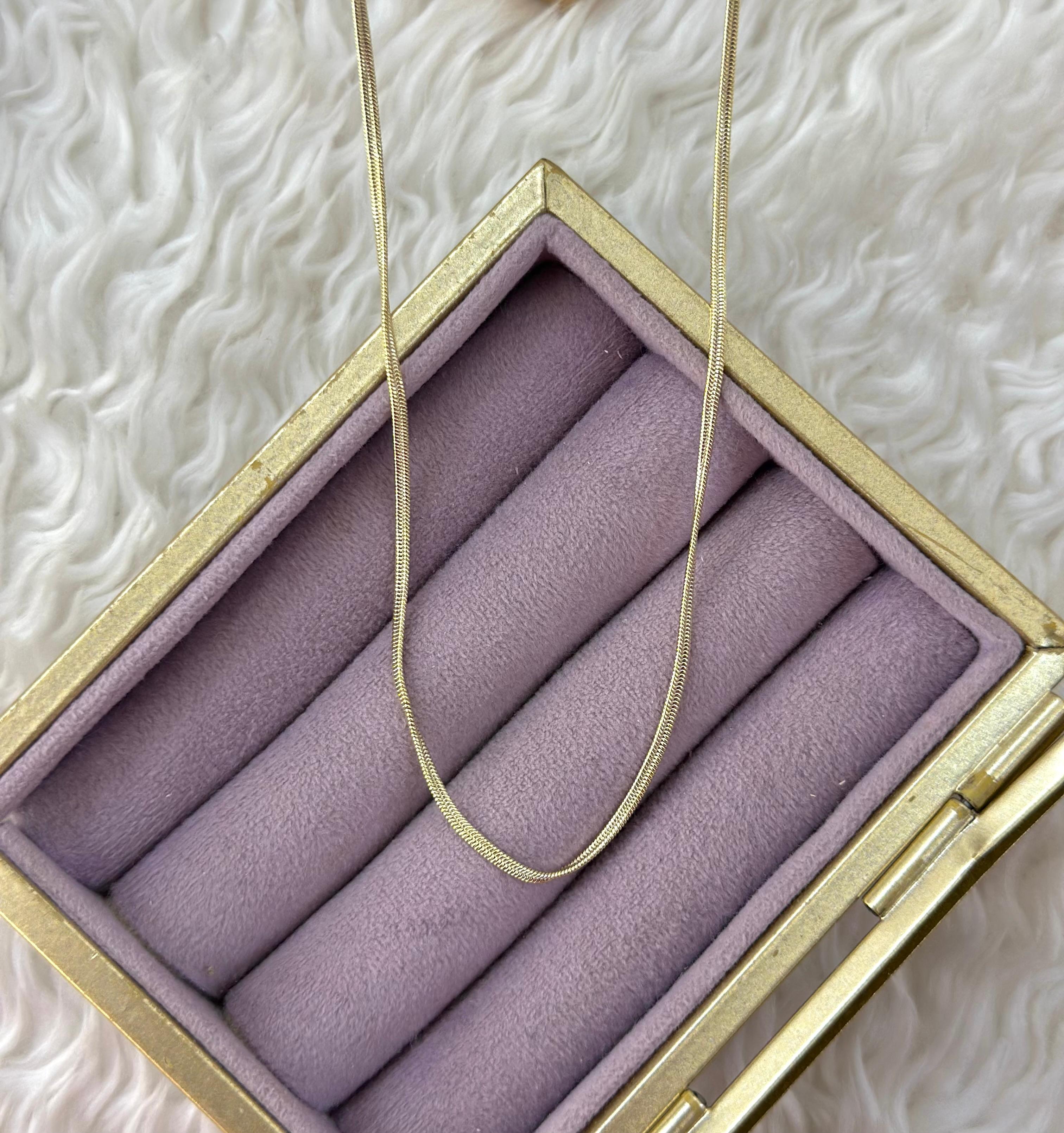💫 Xuping Gold Düz Zincir Işıltı Kolye 💫