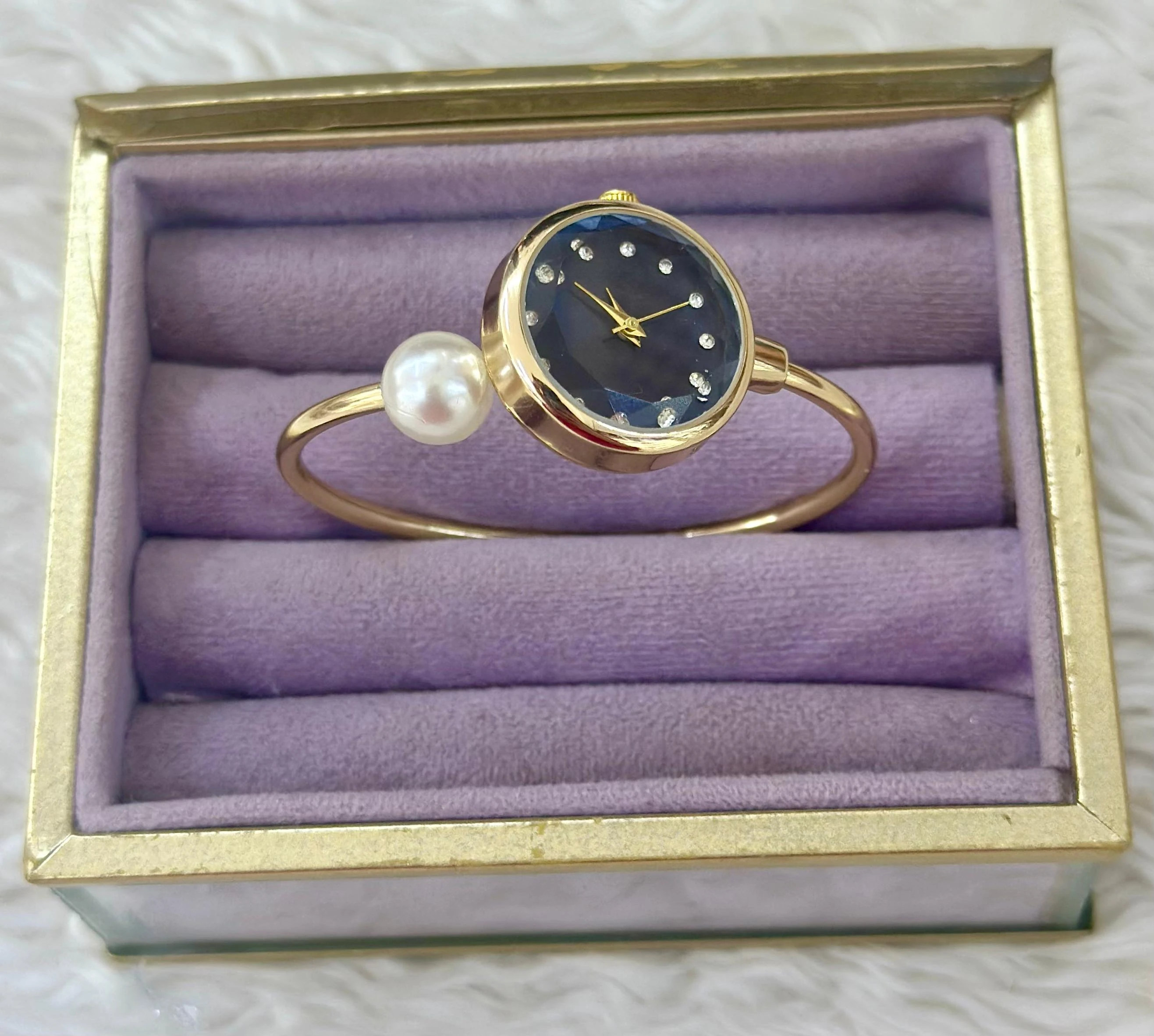 Lacivert Kadranlı Bilezik Saat 🌌