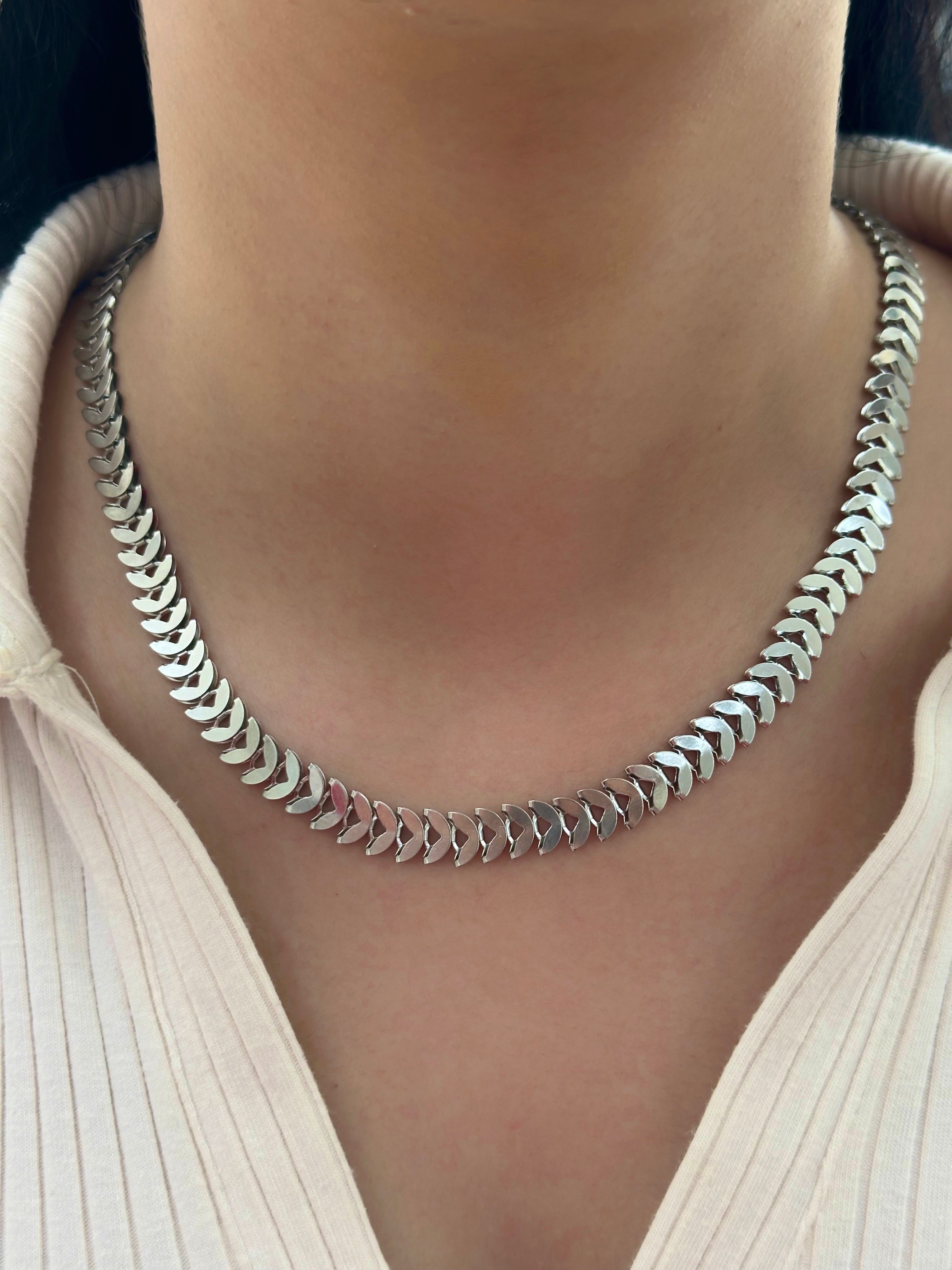 Çelik Silver Kolye 45cm 