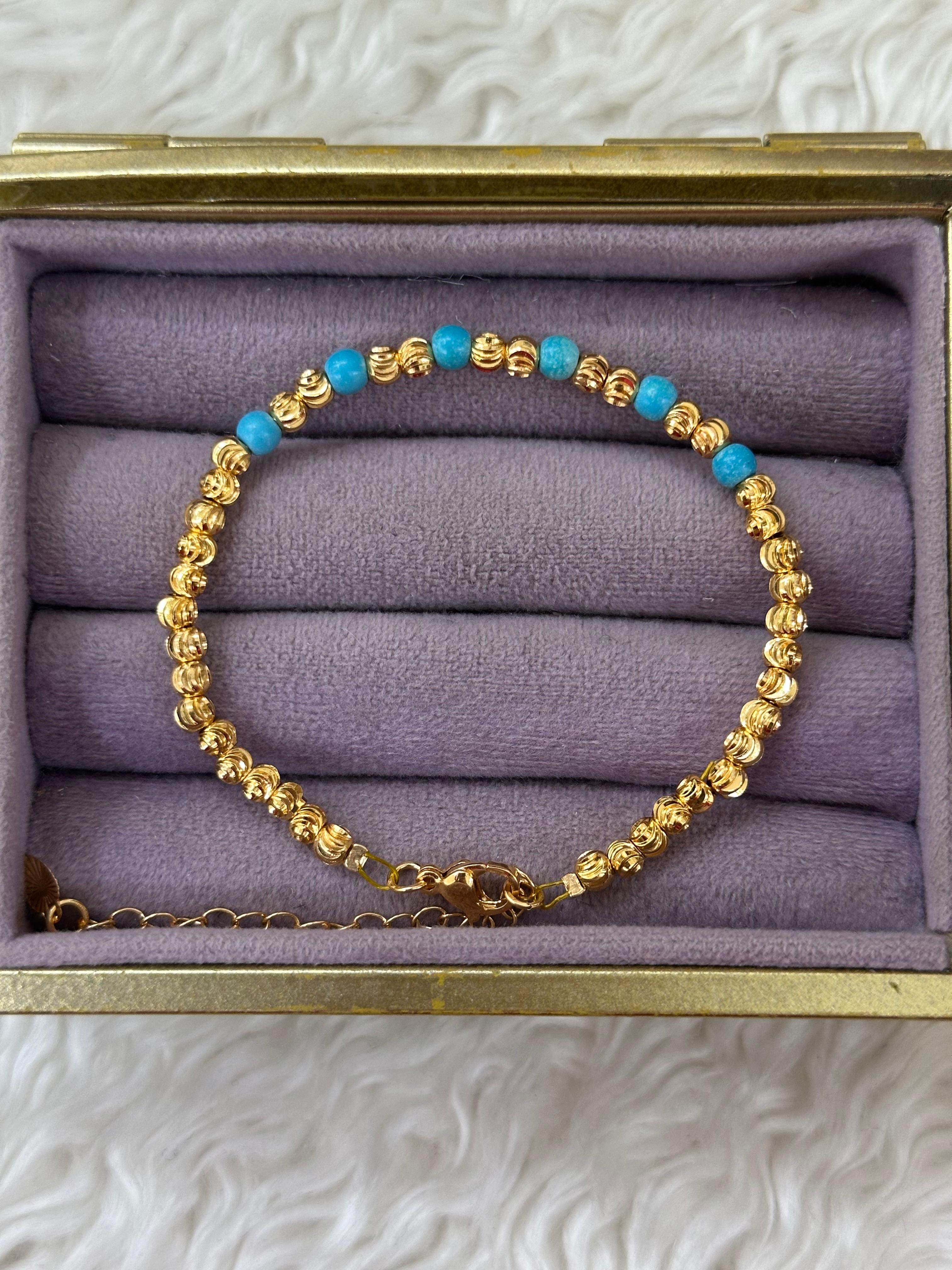 👑 Turkuazın Zarafeti, Altının İhtişamı! 💛