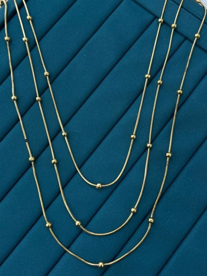 Çelik Gold Kolye 45cm