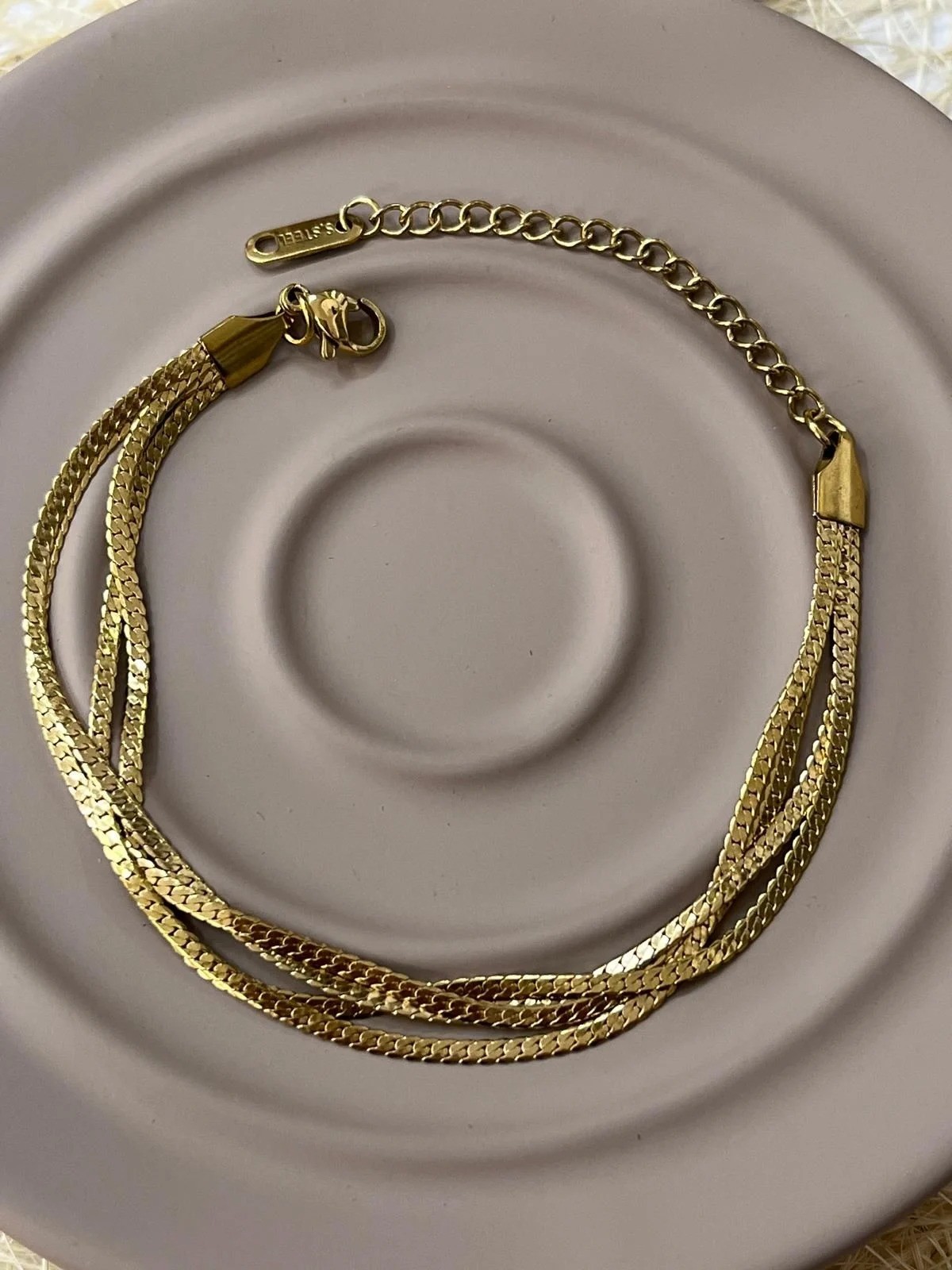 Çelik Gold Bileklik