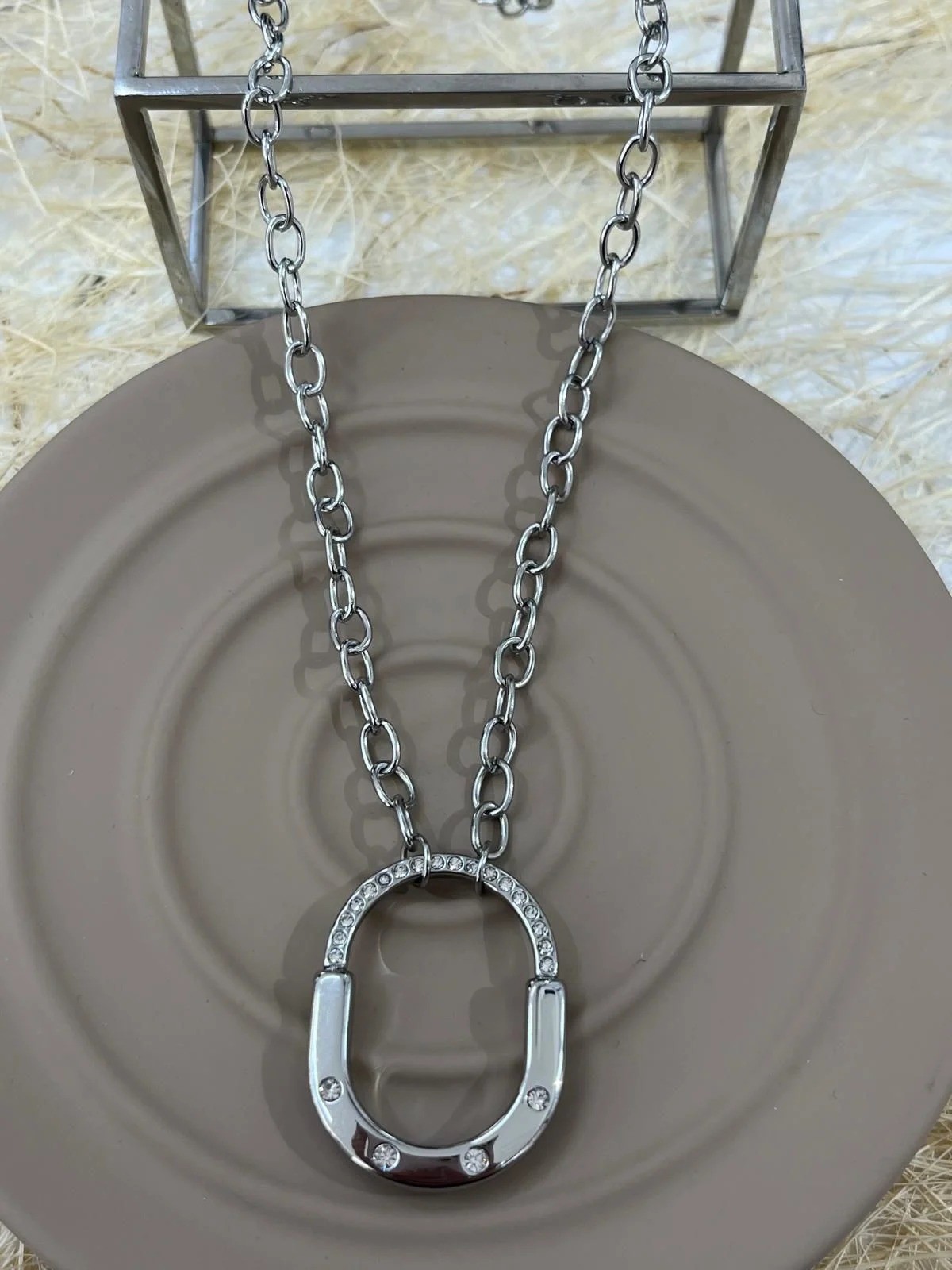 Çelik Silver Kolye 45cm