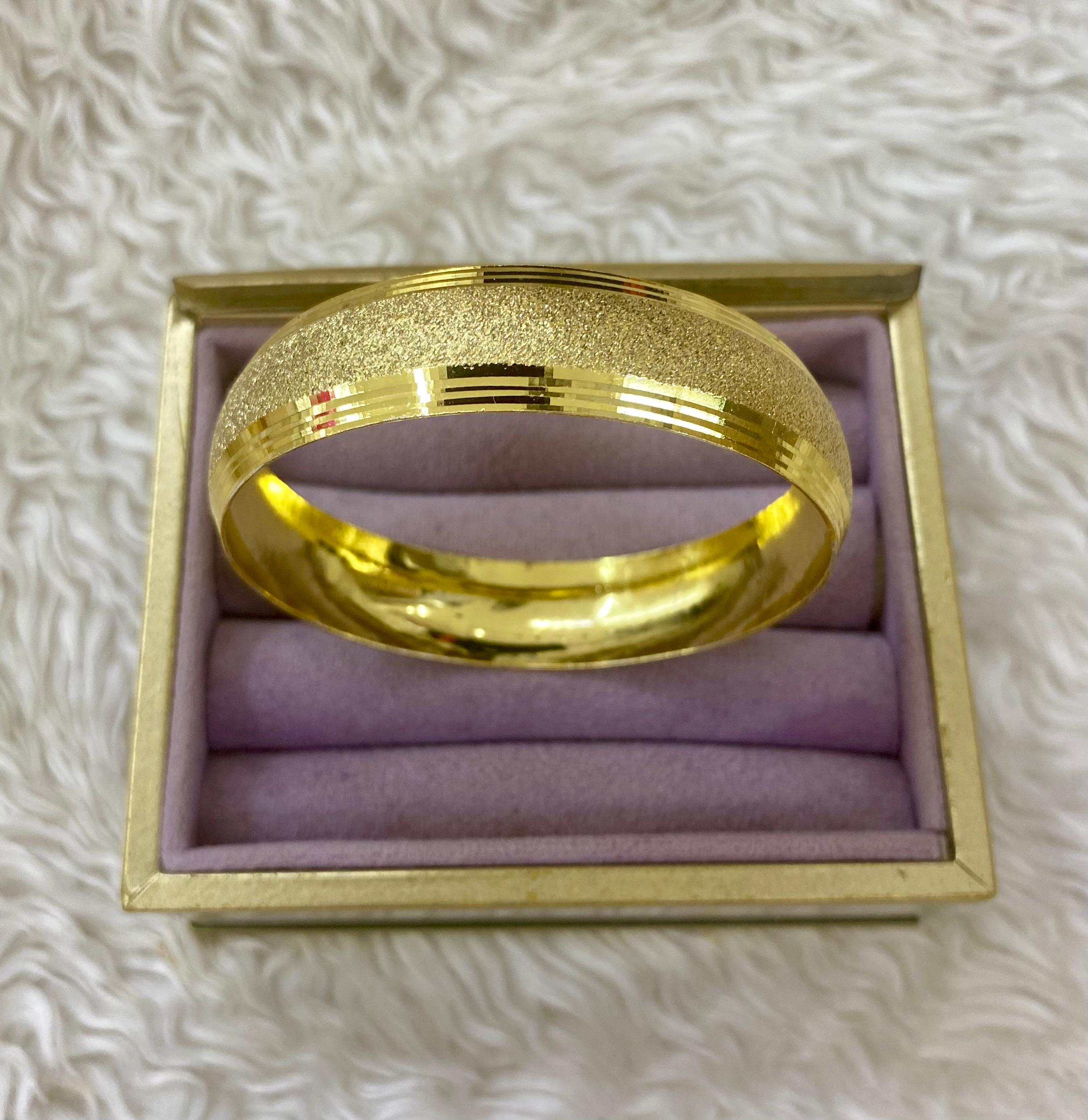 "Işıltılı Kum Fırtınası" Geniş Kelepçe Bilezik (60mm)