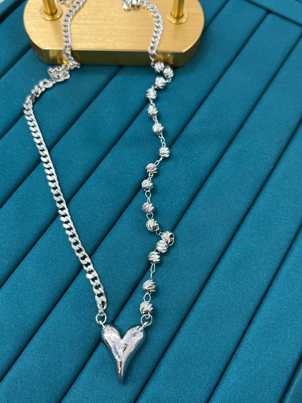 Çelik Silver Kolye 45cm