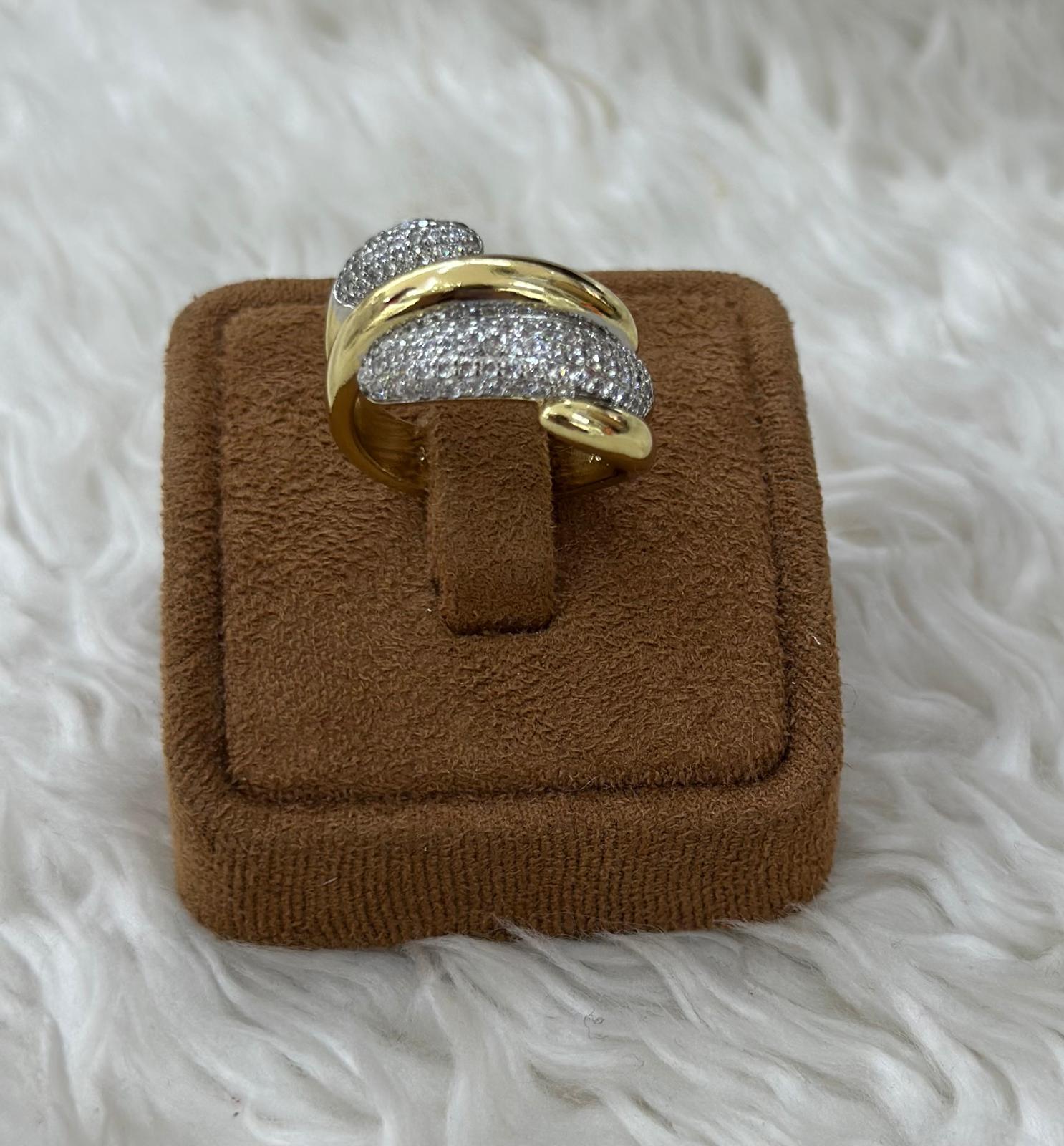 💍 Beden 8 | Görkemli Çapraz Zirkon Xuping Yüzük