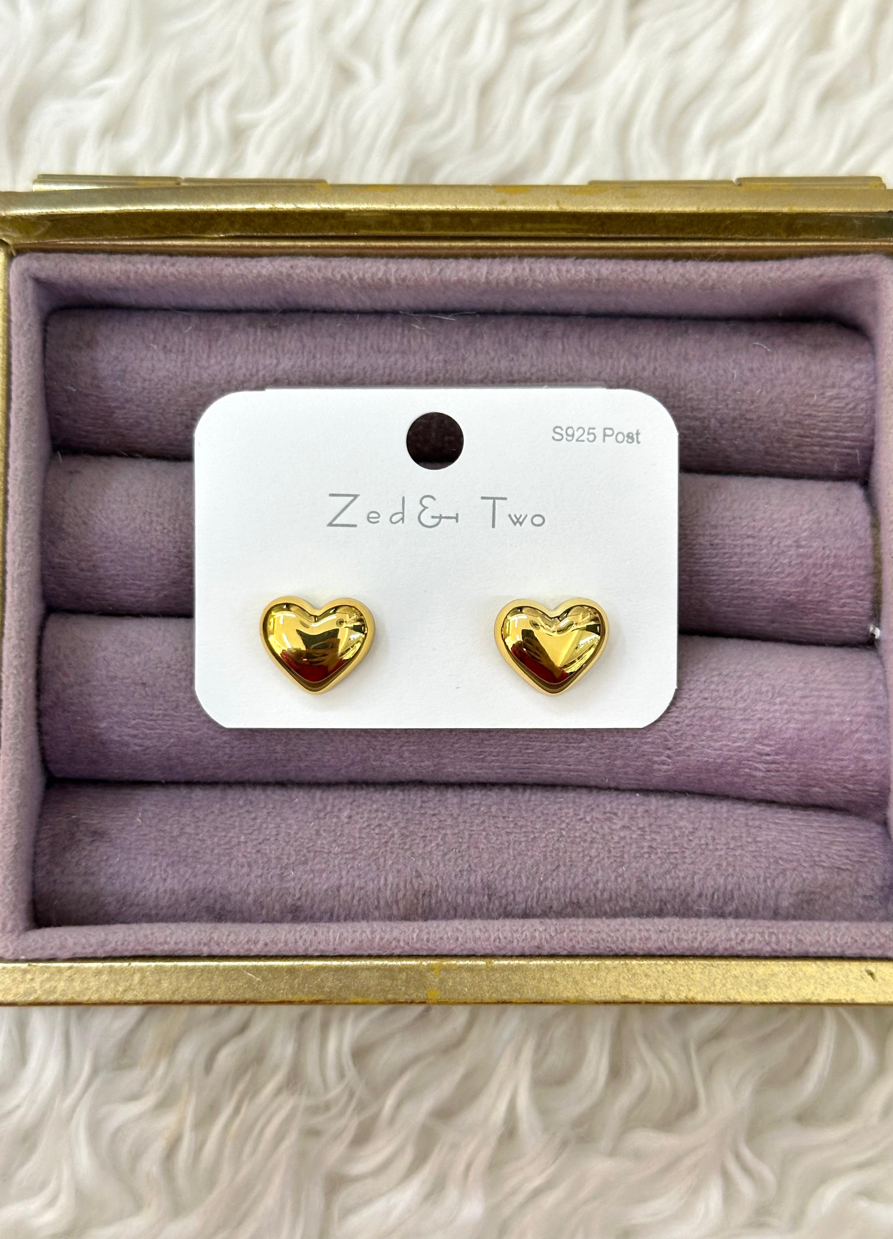  Aşkın Parlak Yüzü! Gold Kalp Küpeler