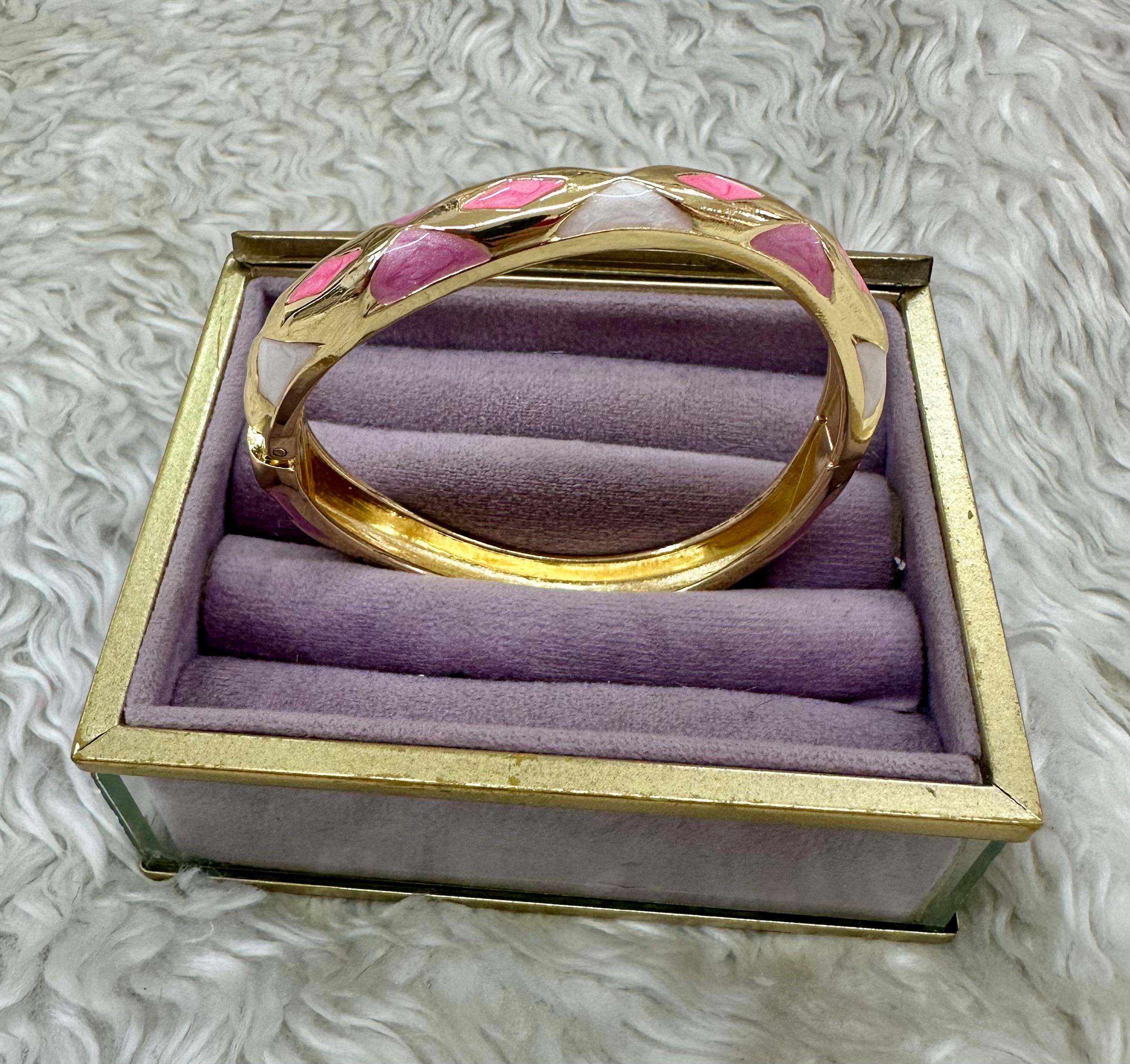 Aşkın Geometrisi | Pembe Pırlanta Deseni Bilezik! ✨