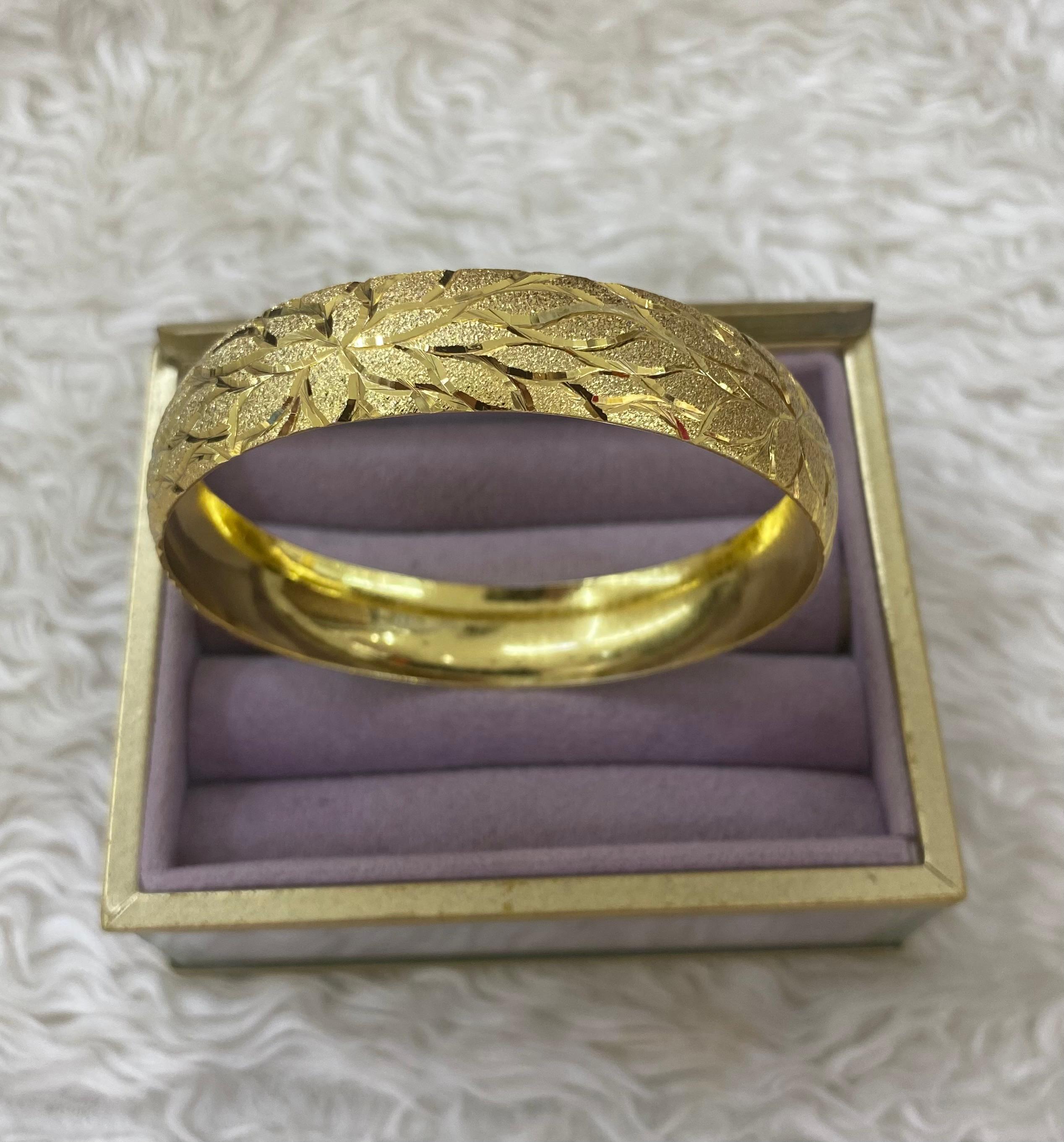 "Doğa Senfonisi" Kumlu Yüzey Kelepçe Bilezik (65mm)