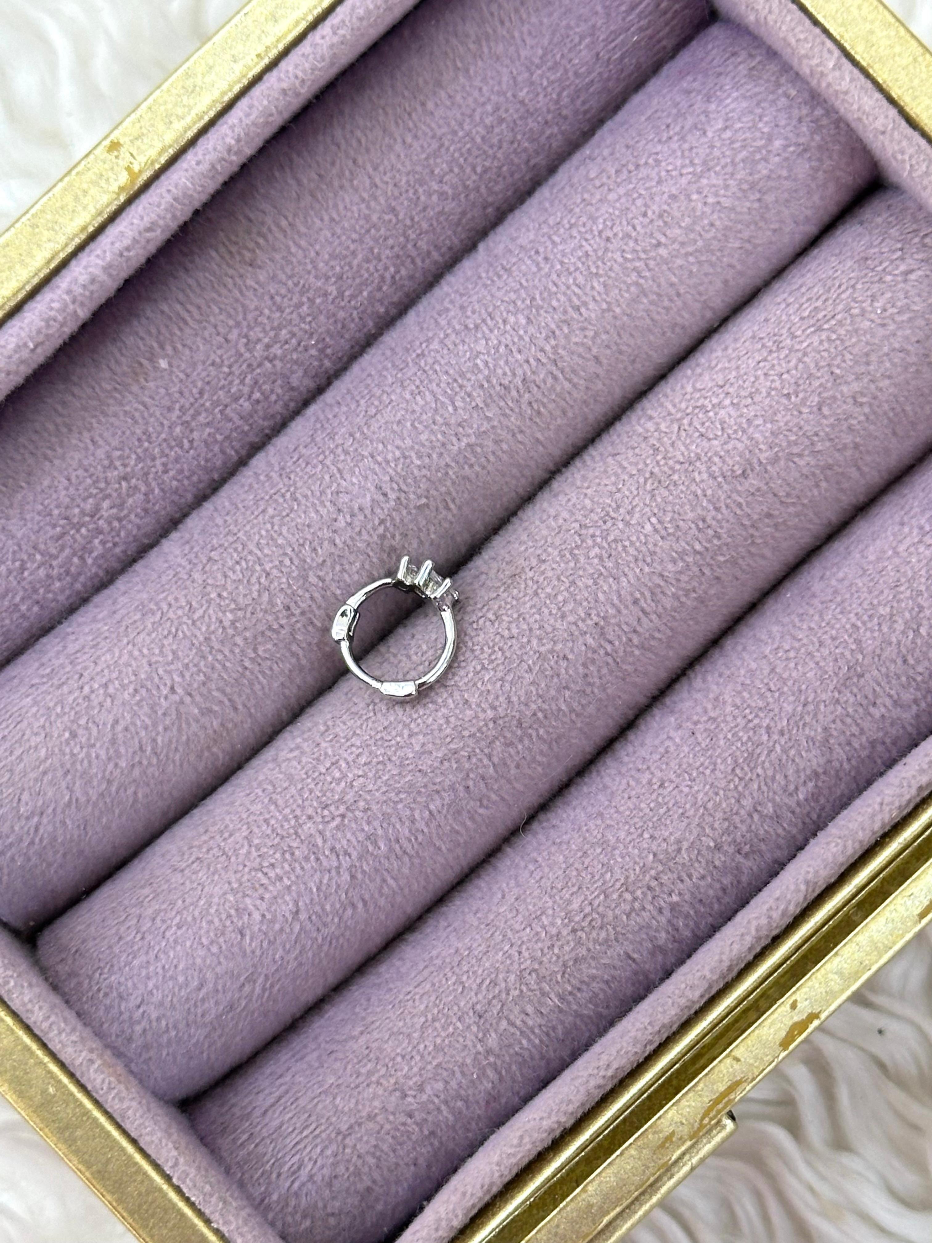 🌿 Yaprak Üçlü – Marquise Zirkon Curved Barbell (Çelik)