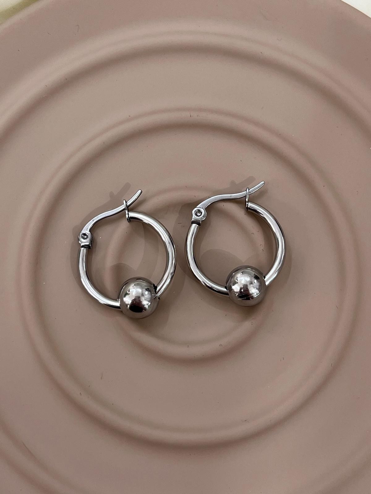 Çelik Silver Küpe