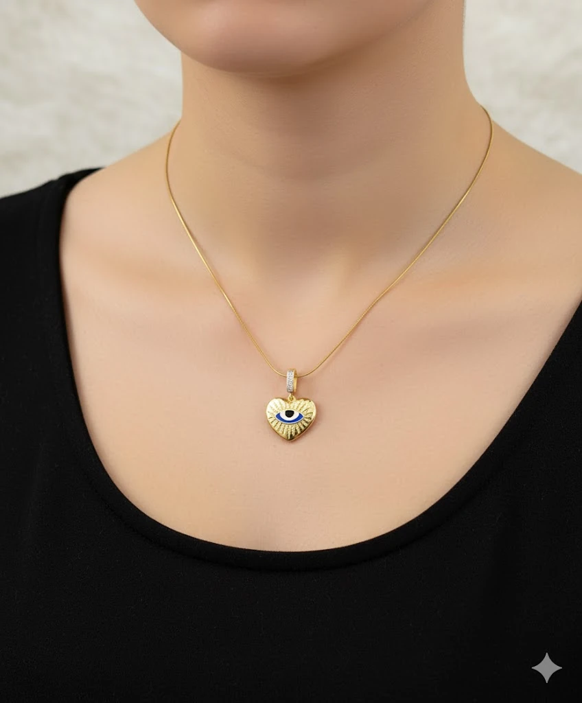 KORUYUCU KALP NAZAR KOLYE 💘