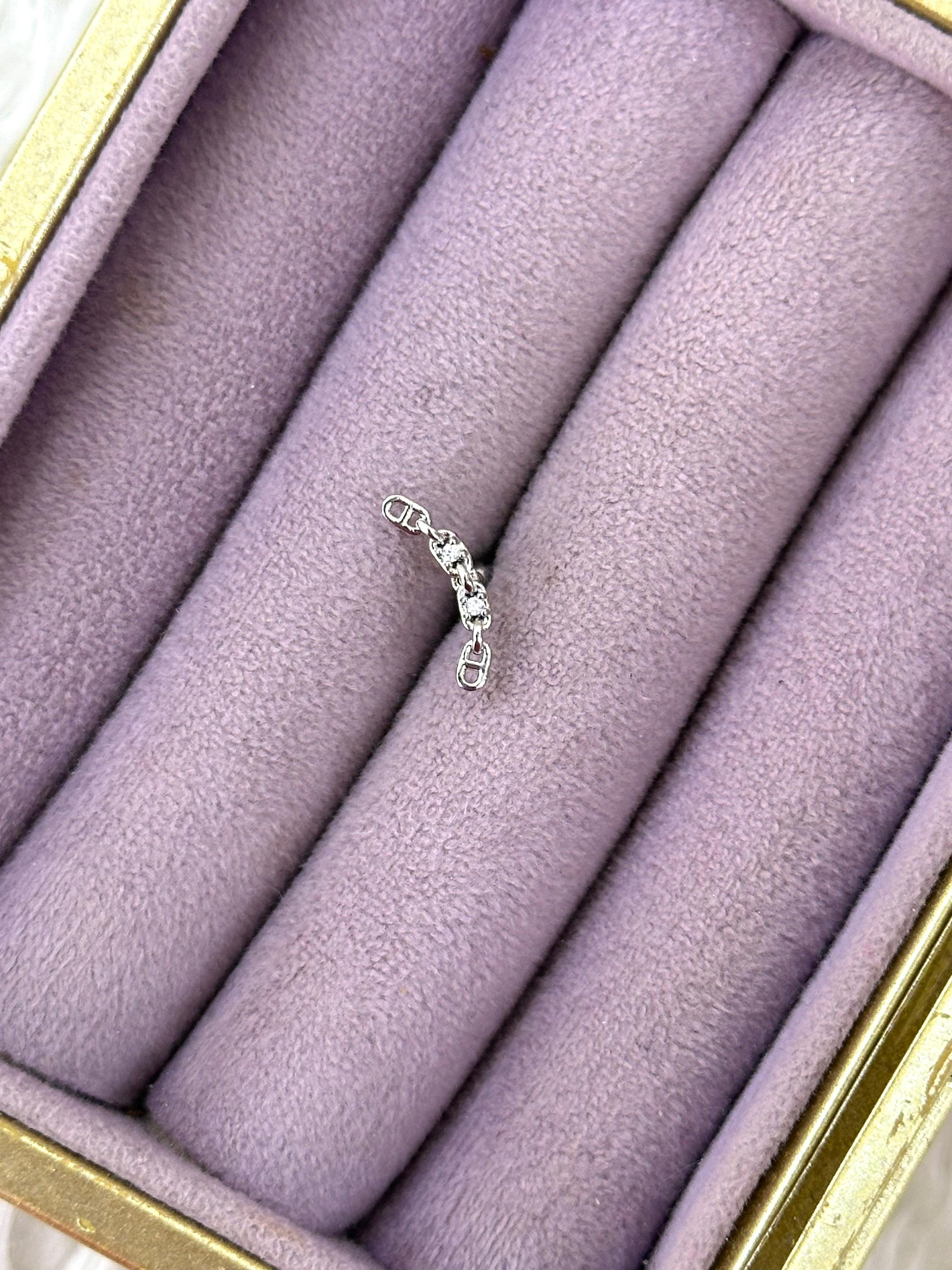 ⛓️ Zincir Köprü – Çelik Bağlantı Piercing 