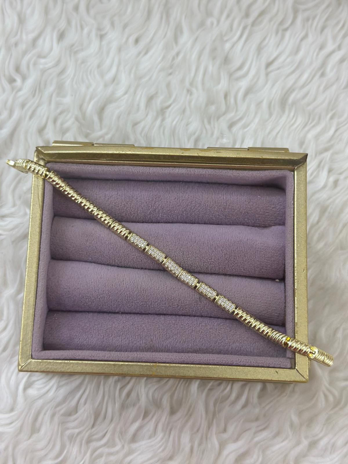 💎✨ Silindir Işıltı VIP Xuping Bileklik 💛💫