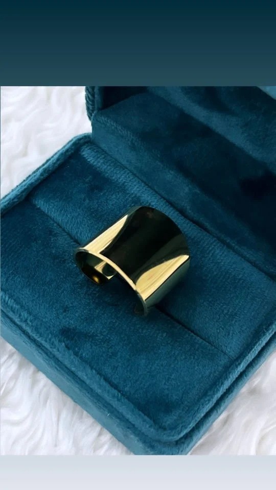 Çelik Gold Ayarlanabilir Yüzük