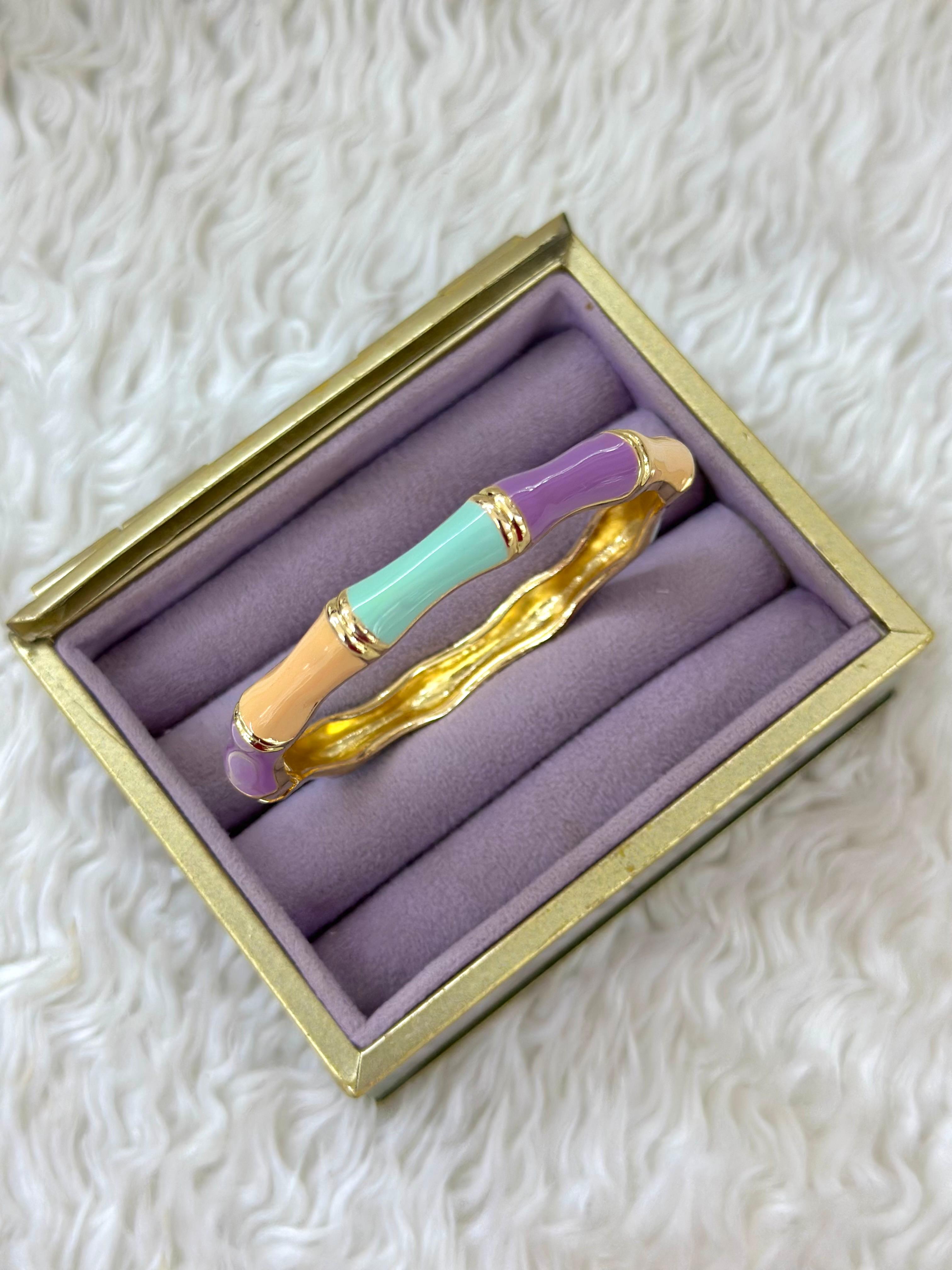 🌸 VIP Pastel Bambu Altın Bileklik 🌸