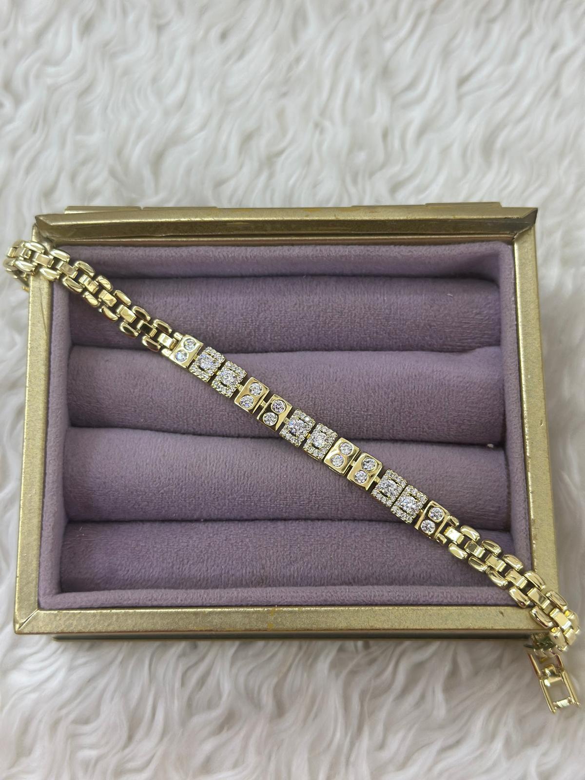 💎✨ Kare Işıltı VIP Xuping Bileklik 💛💫