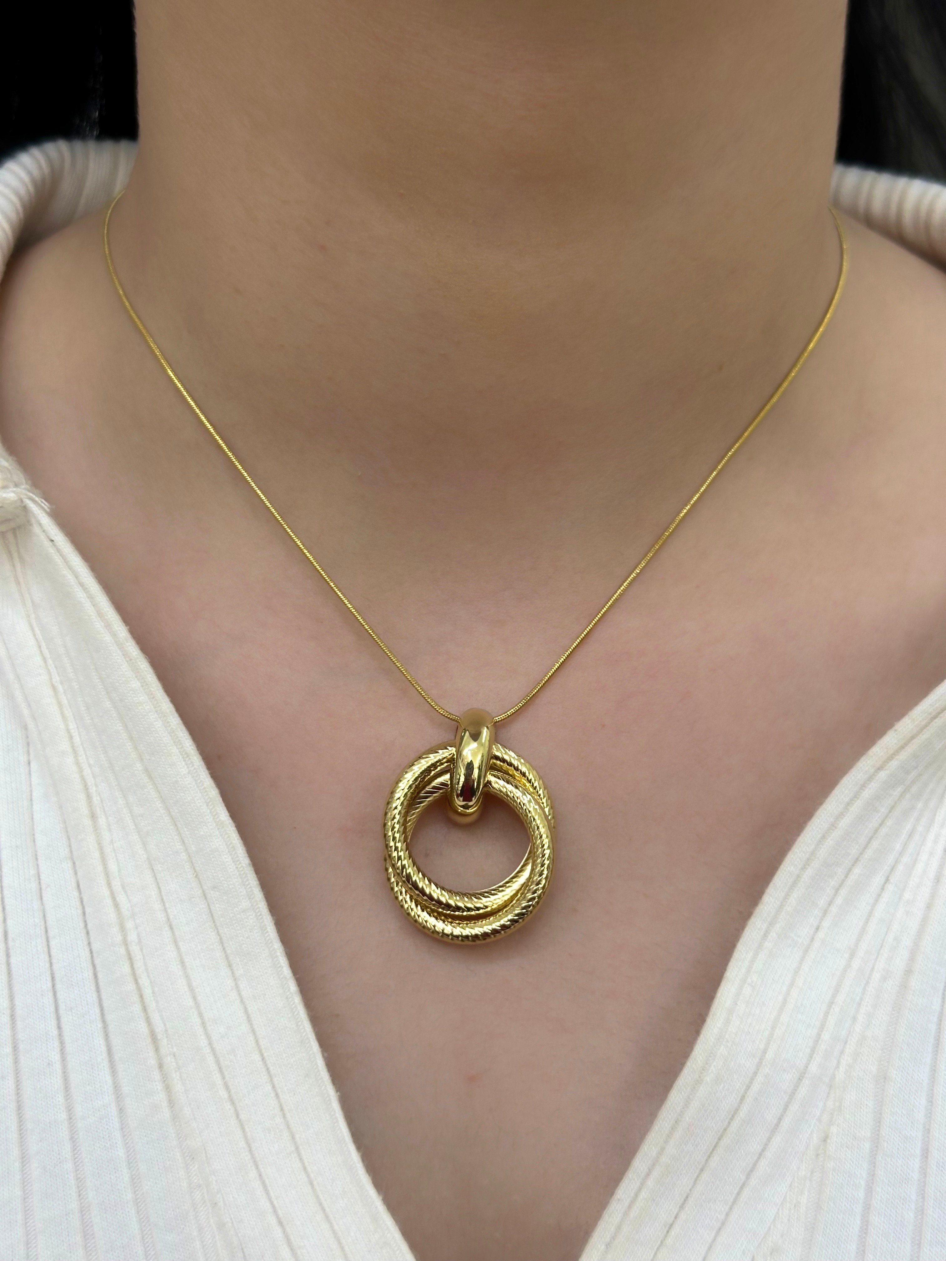 Çelik Gold Kolye 45cm 