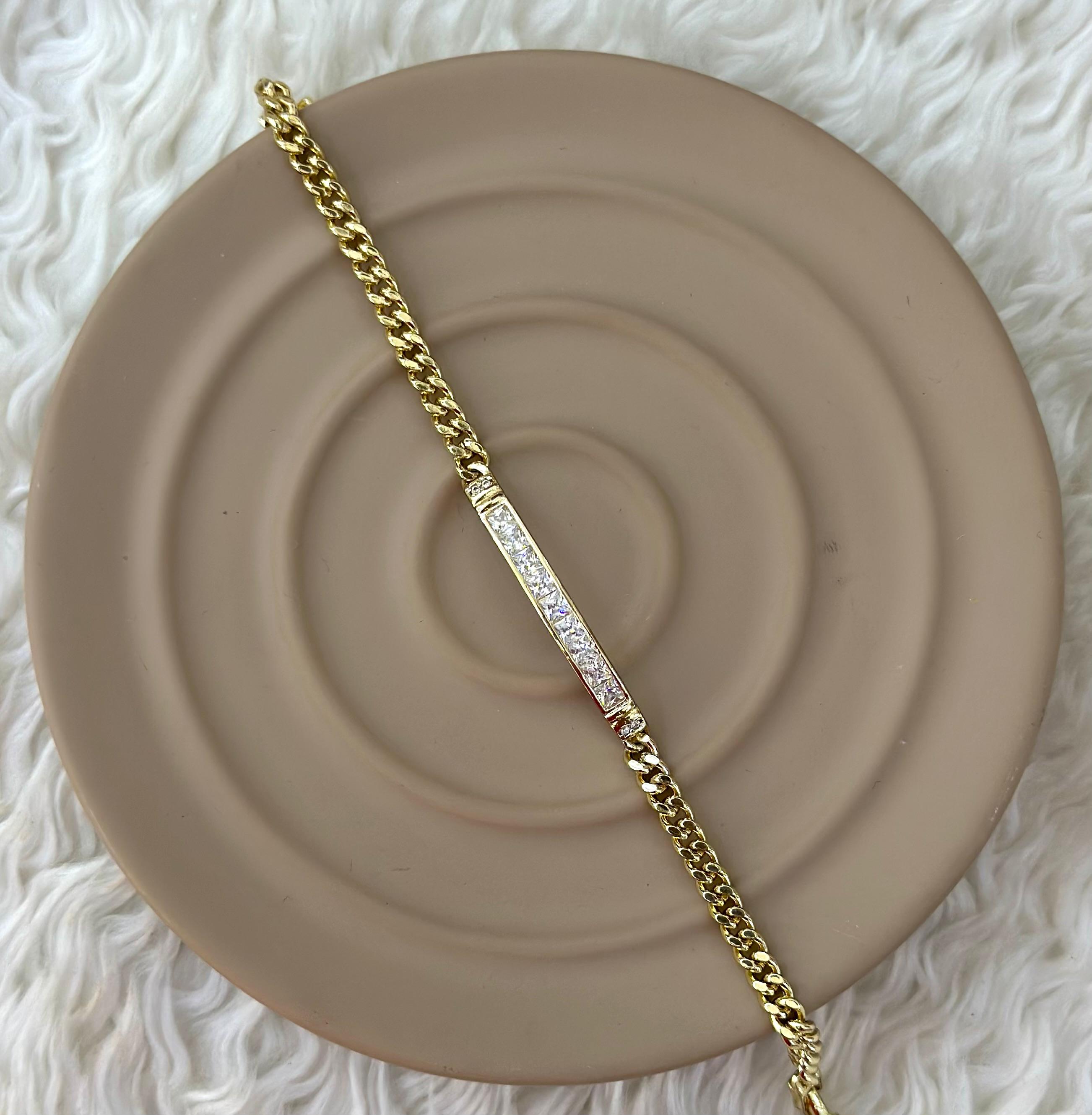 💛 Baget Taşlı Gold Xuping Bileklik ✨