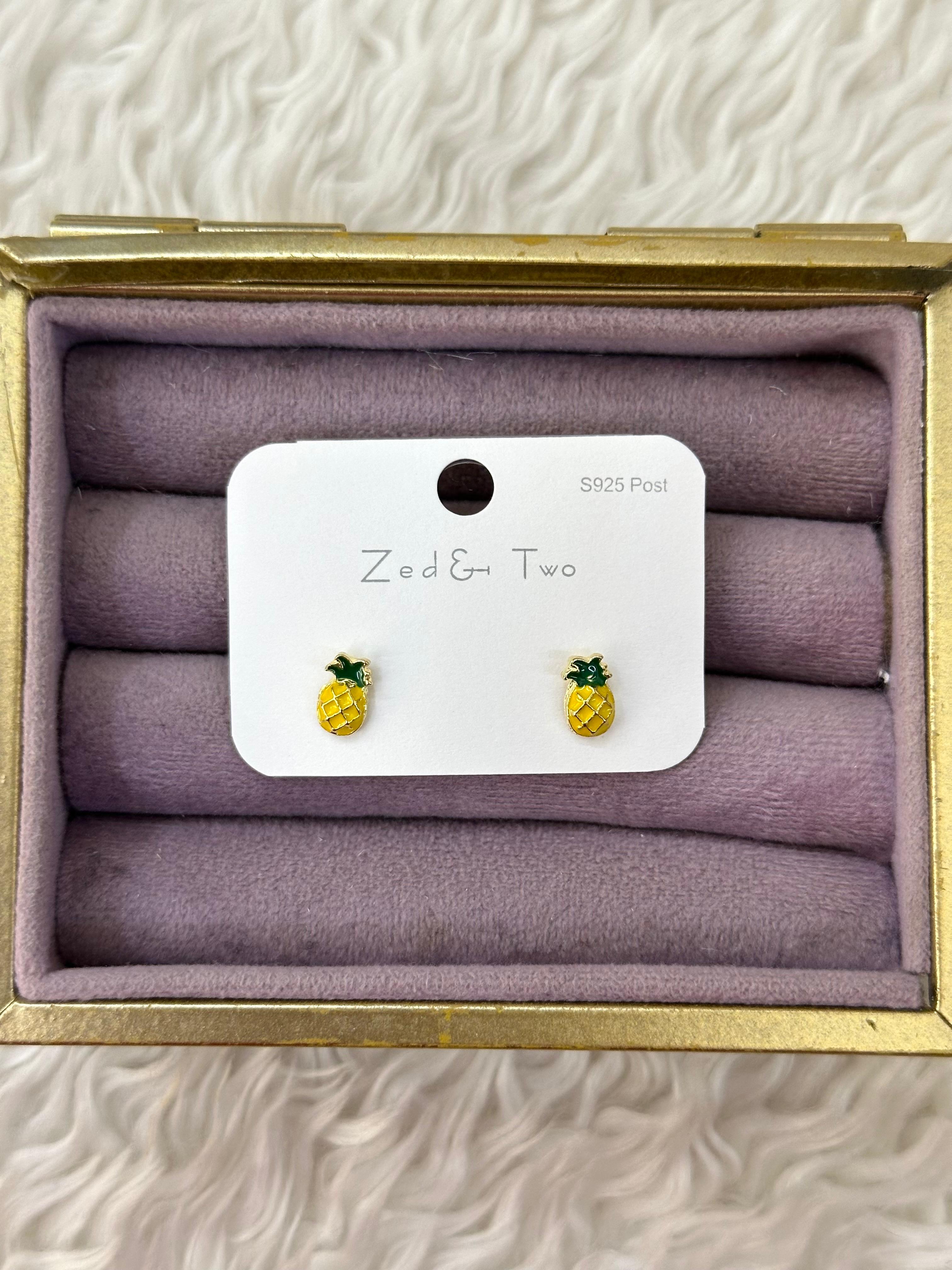 🍍 Tropikal Rüyalar! Minik Ananas Küpeler