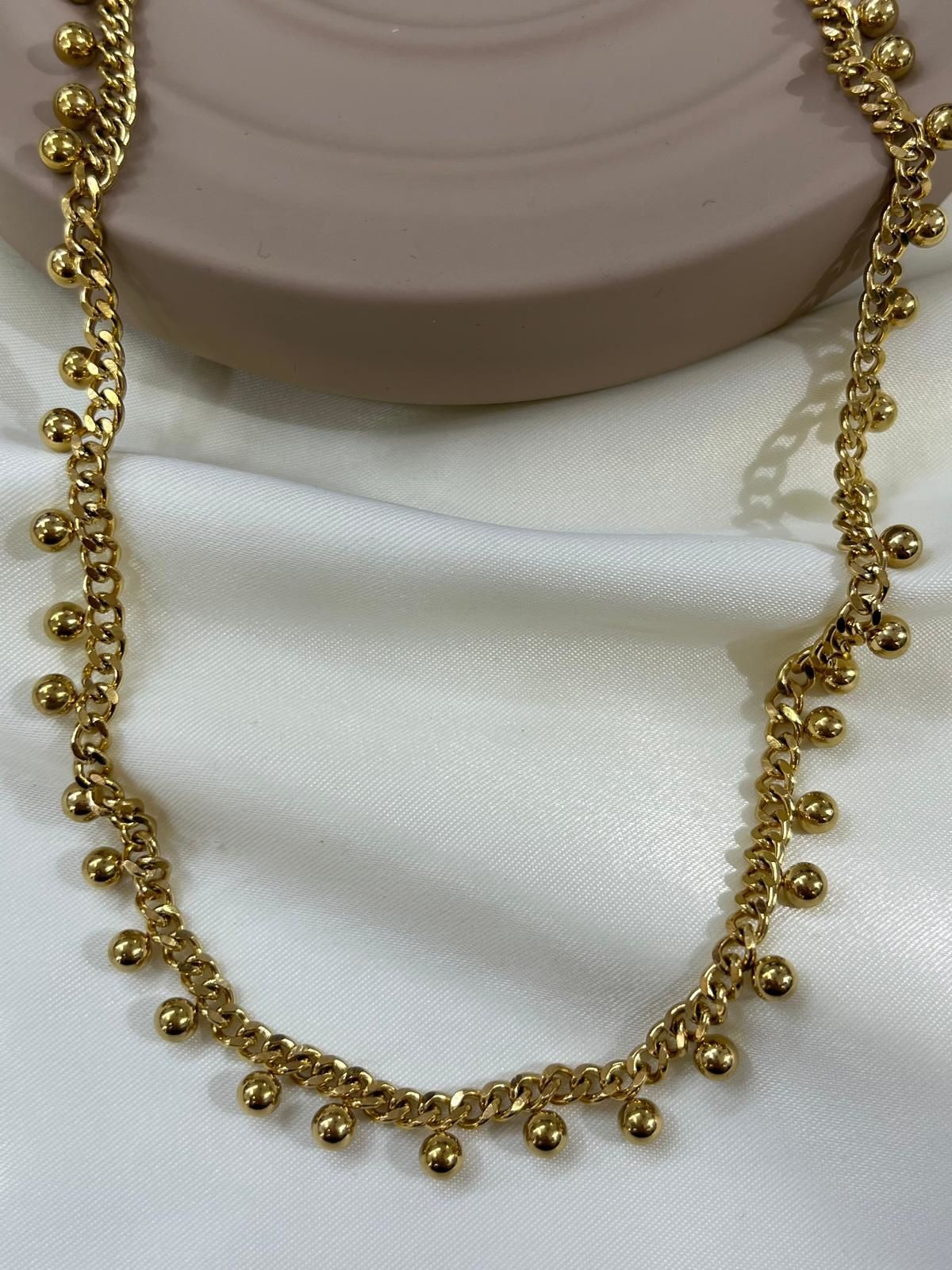 Çelik Gold Kolye 45cm