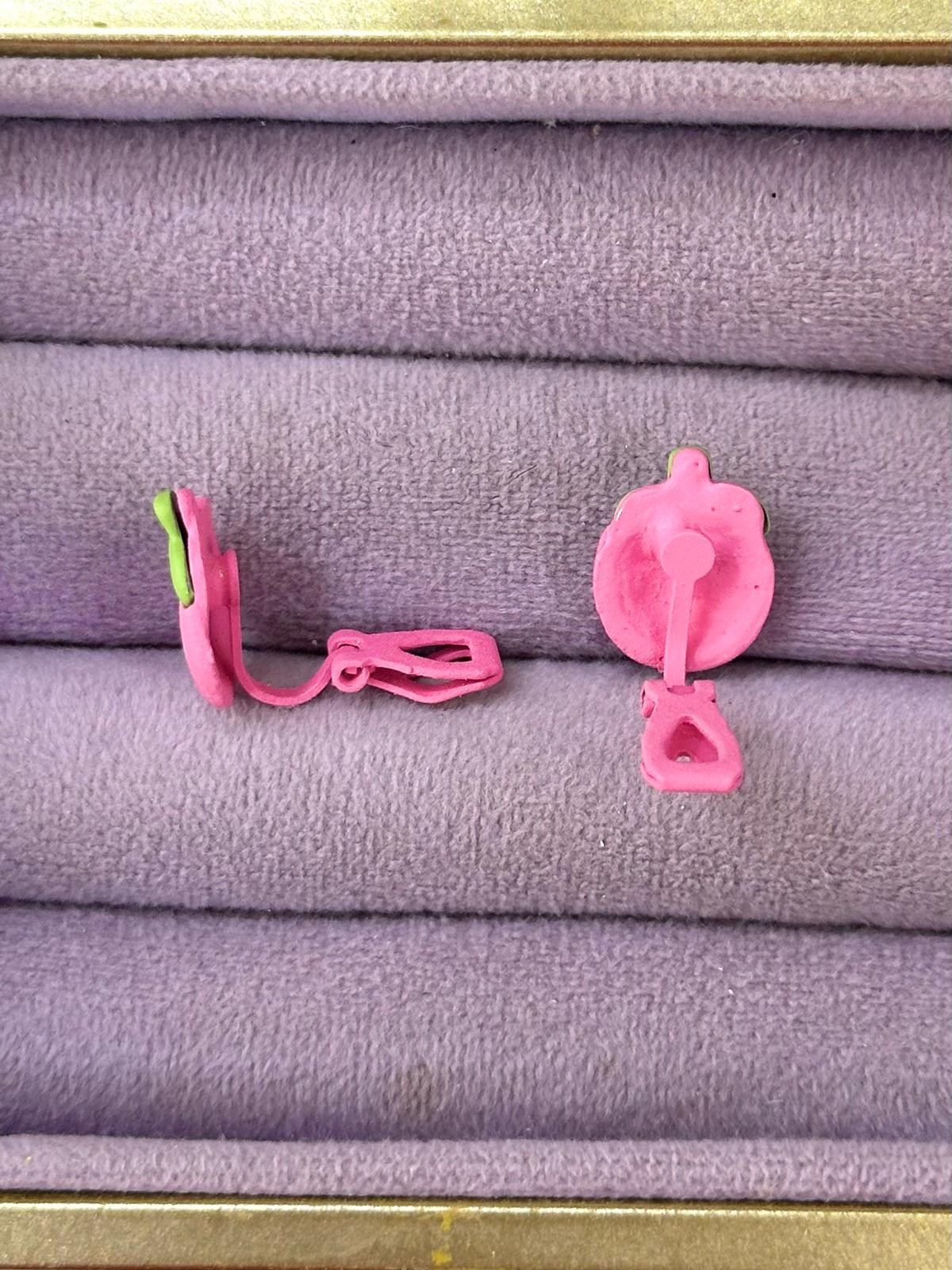 VIP Pembe Çilek Tasarımlı Çocuk Küpesi