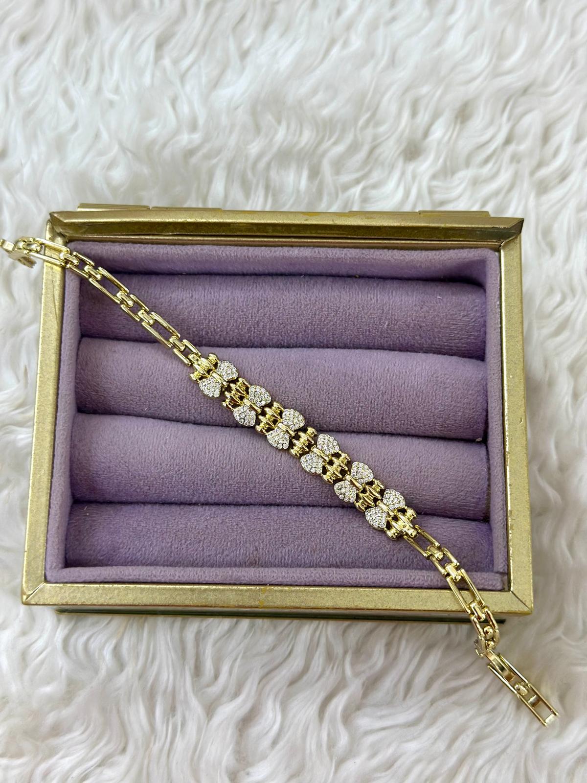 ✨ Çiçek Işıltısı VIP Xuping Bileklik 🌸💛
