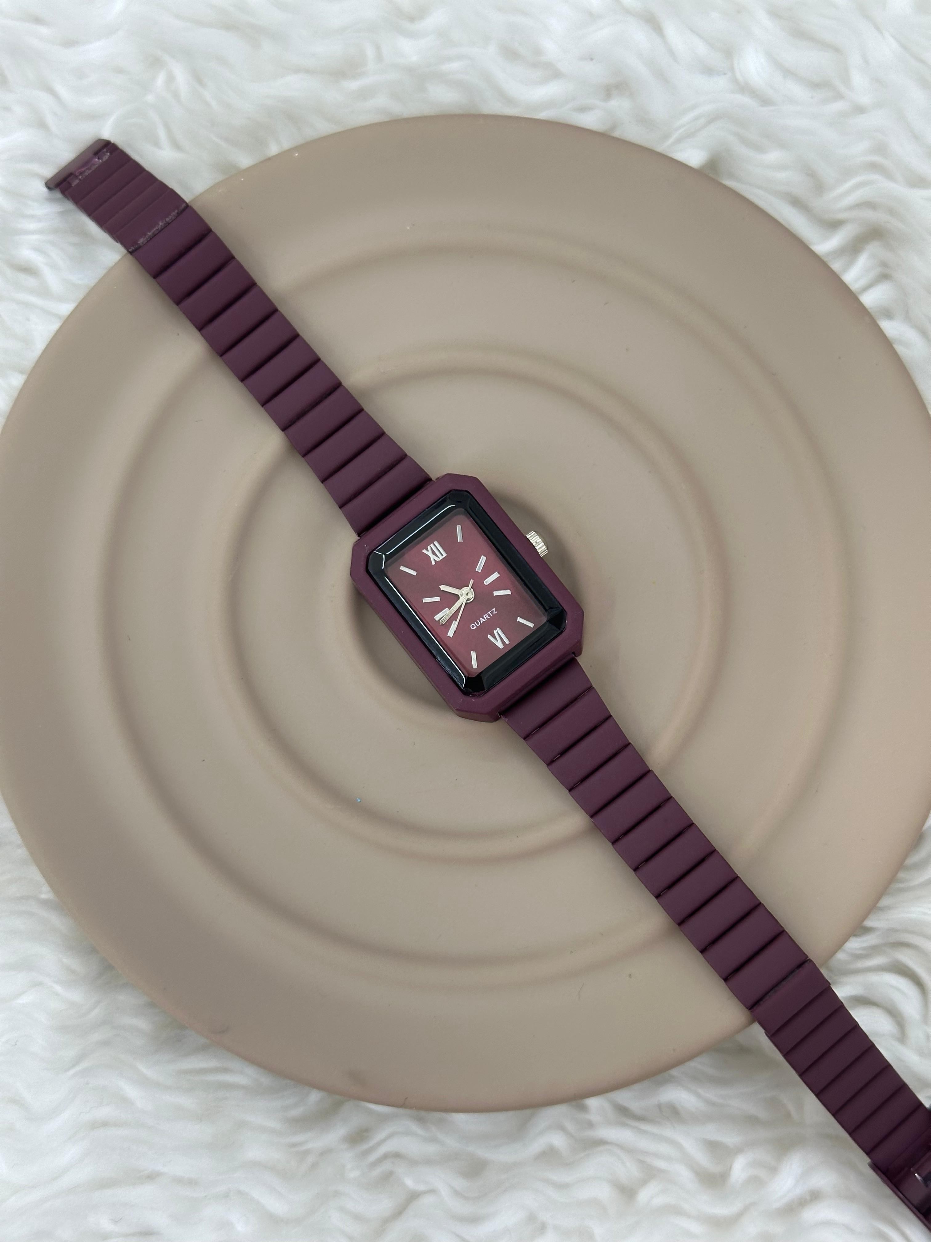 Teal Serenity Silikon Roma Rakamlı Unisex Kol Saati