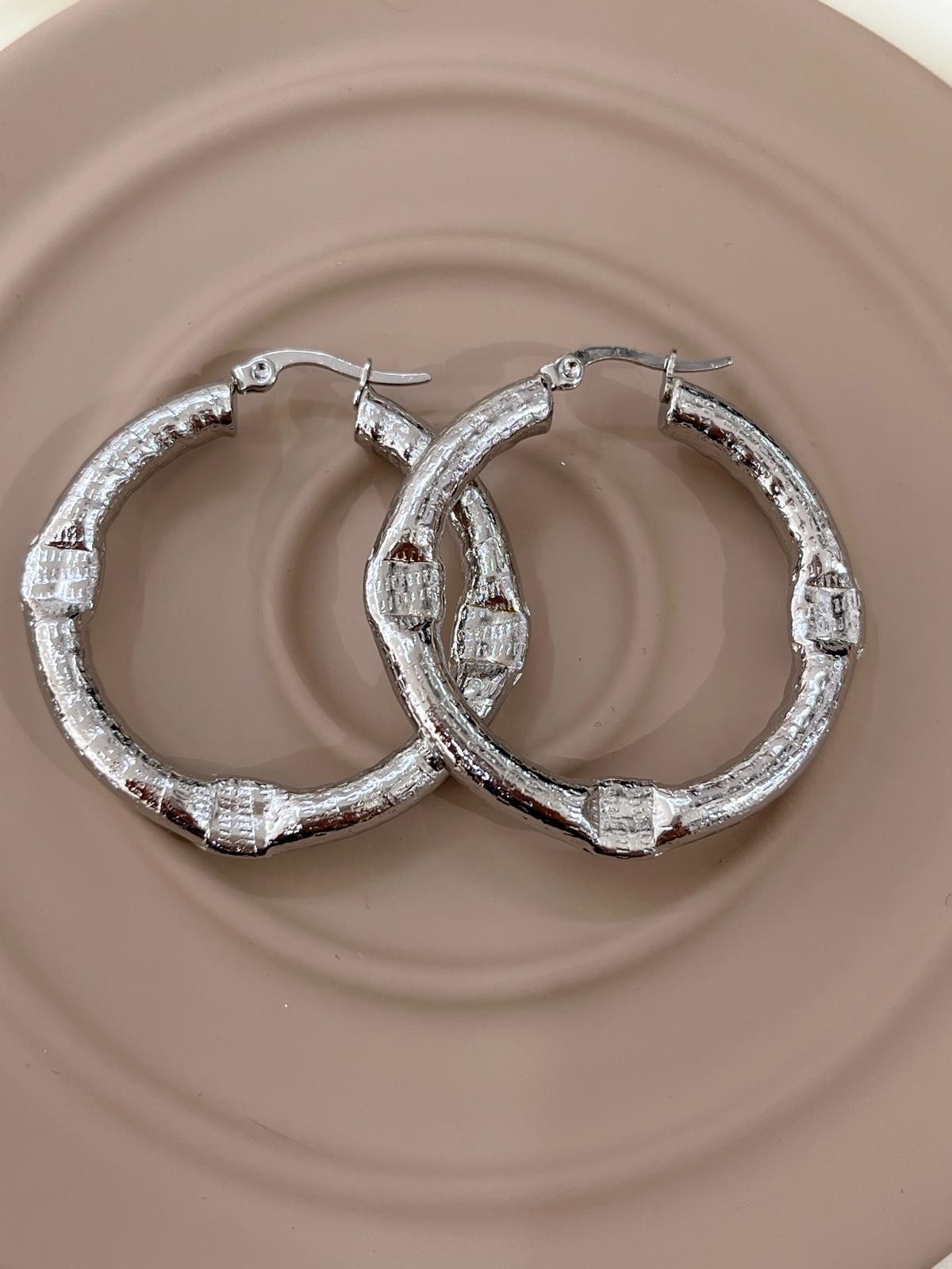 Çelik Silver Küpe