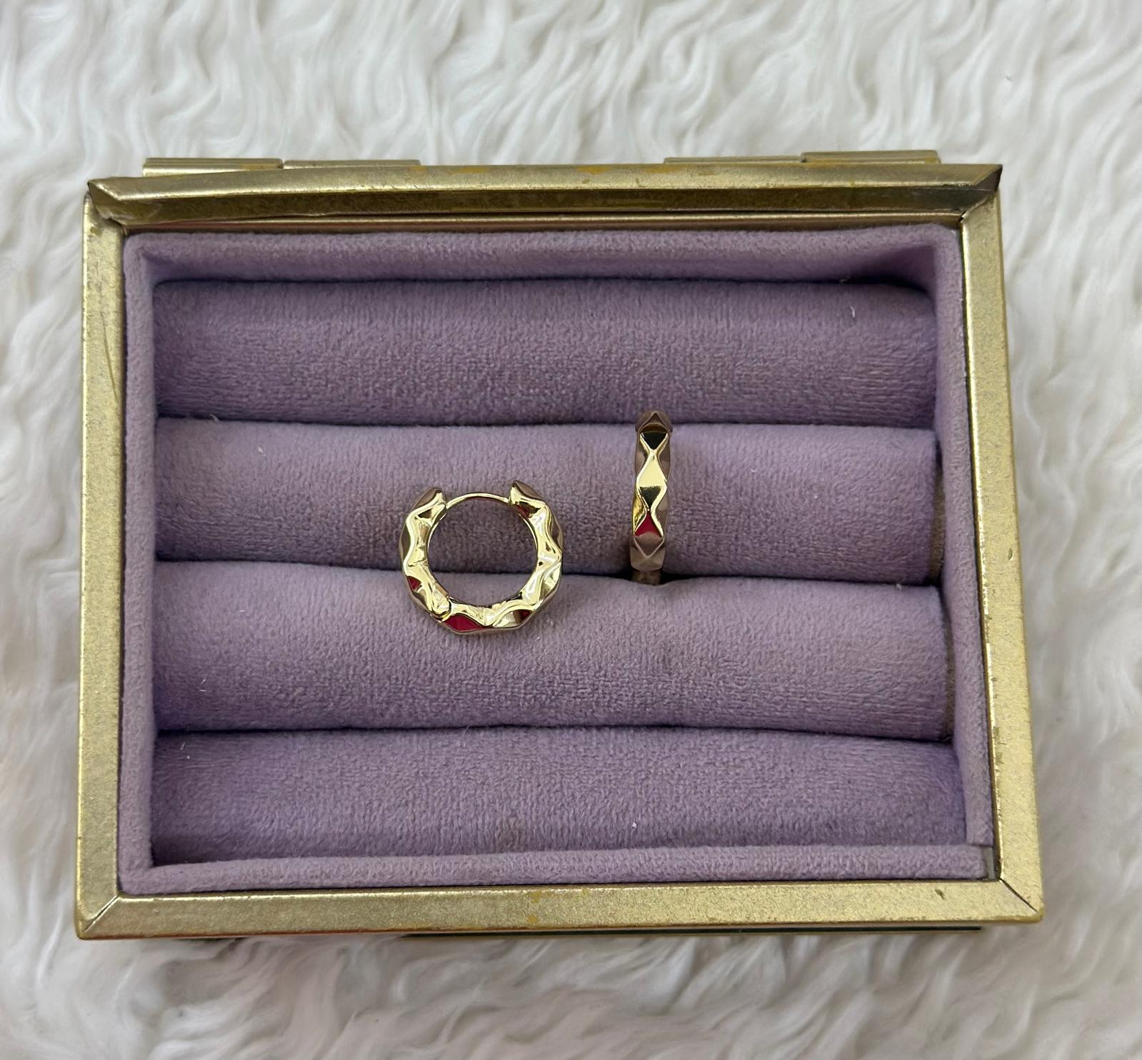 💛🔸 Xuping Gold Geometrik Halka Küpe ✨💫