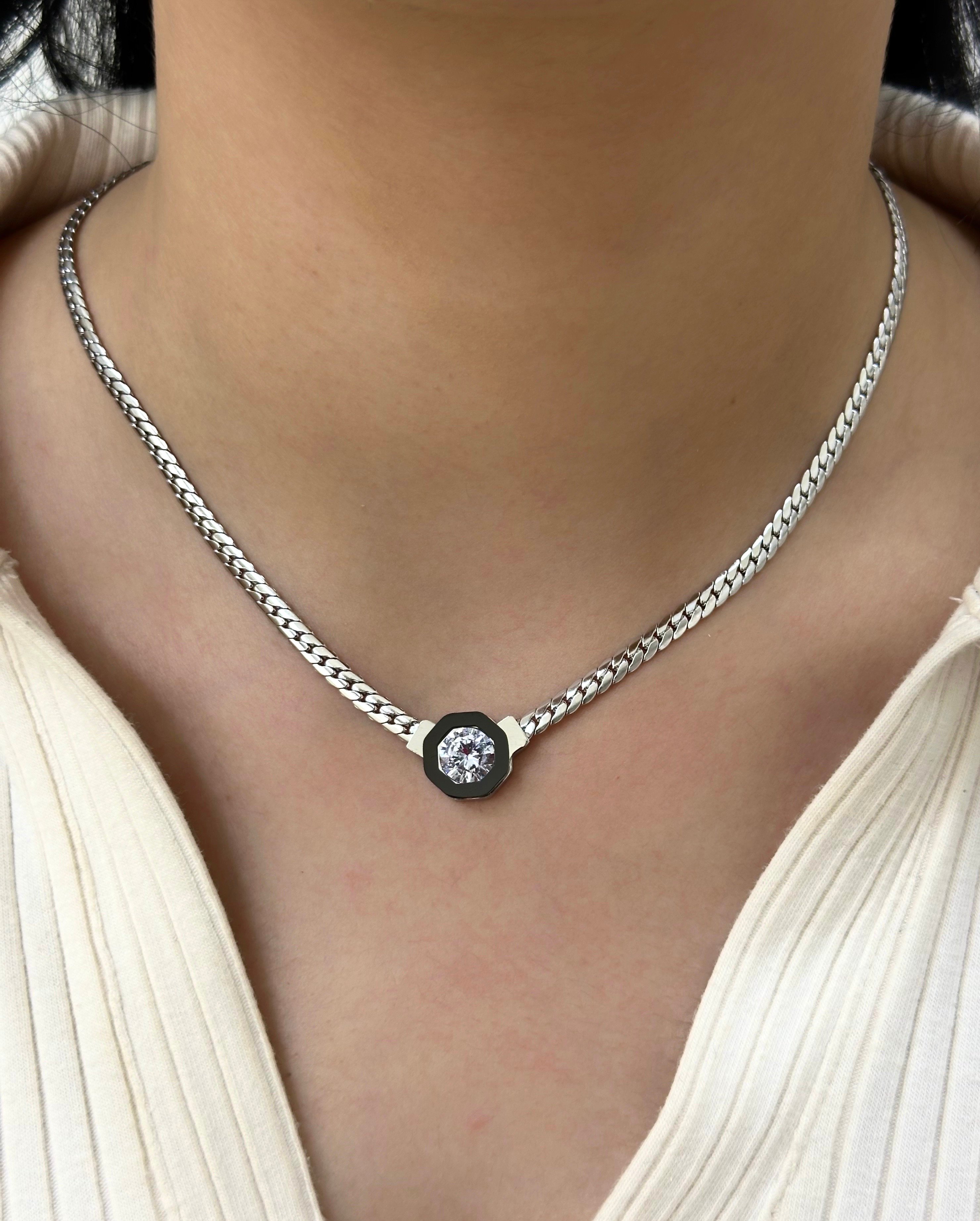 Çelik  Silver Kolye 