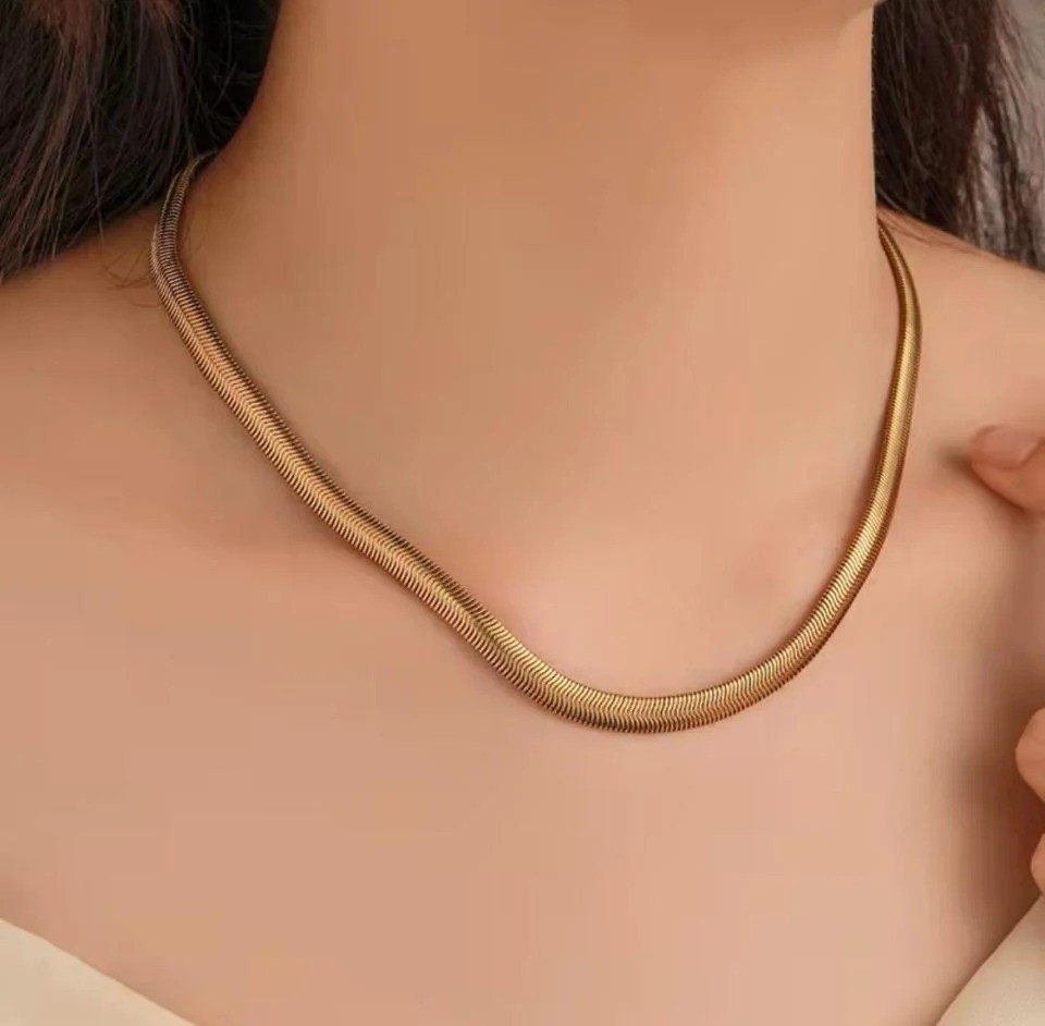 Çelik Gold Kolye 45cm