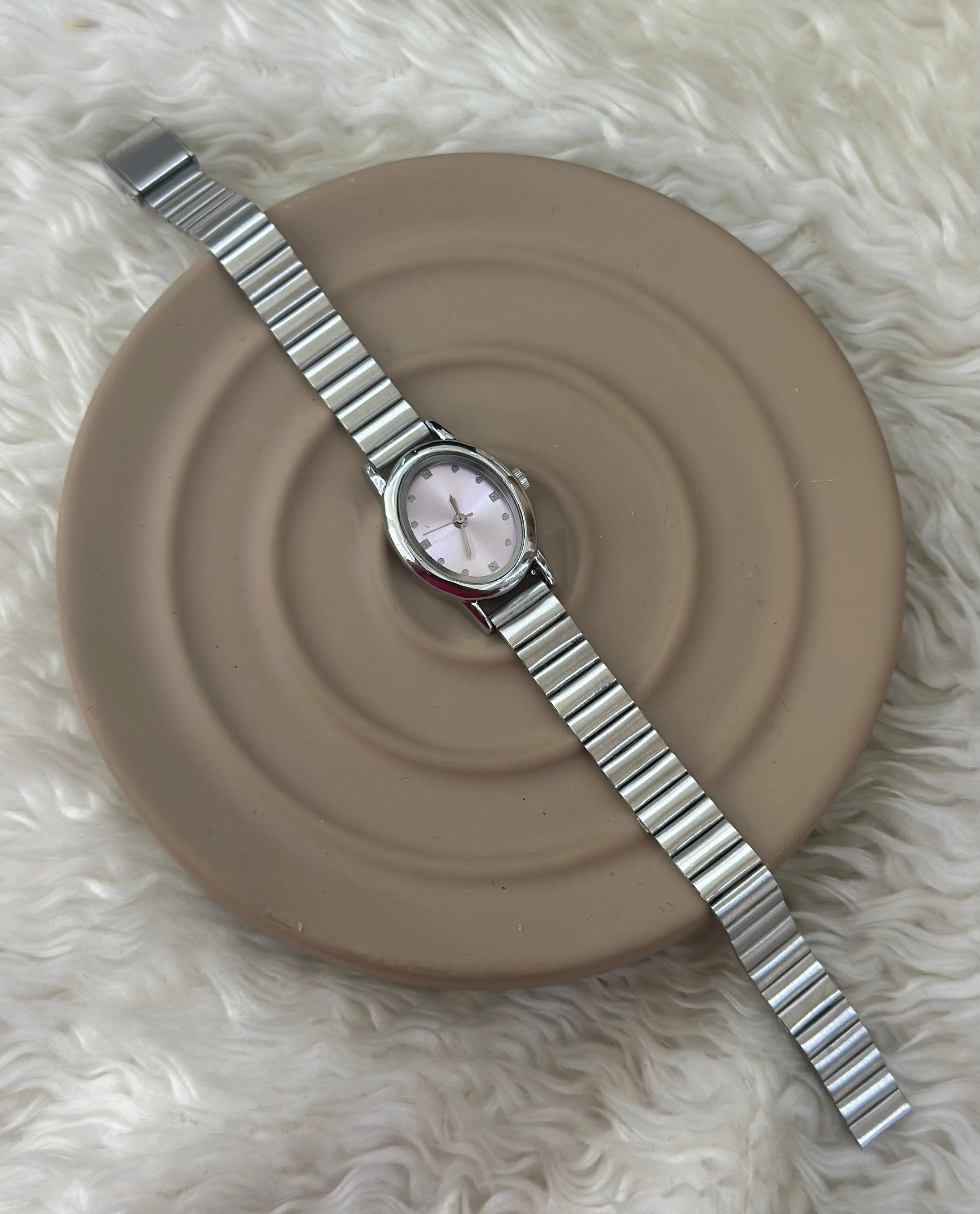 Şeker Pembesi & Rahat Metal Saat  🤍🎀 