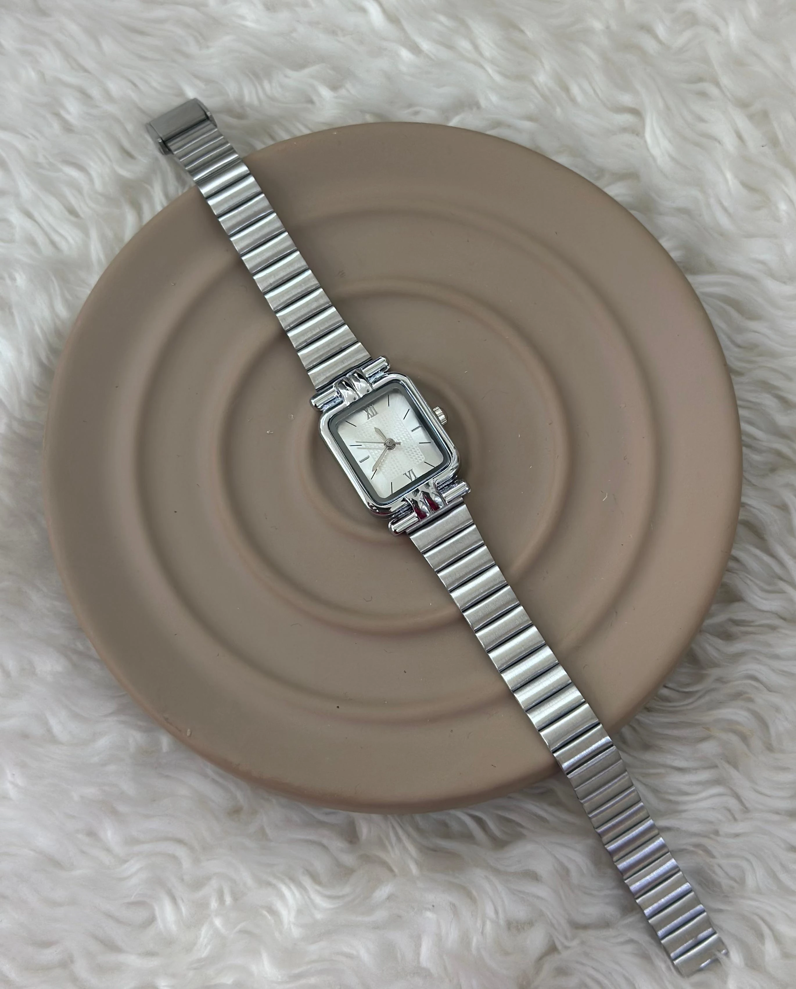 KLASİK GÜMÜŞ DİKÖRTGEN SAAT 🕰️