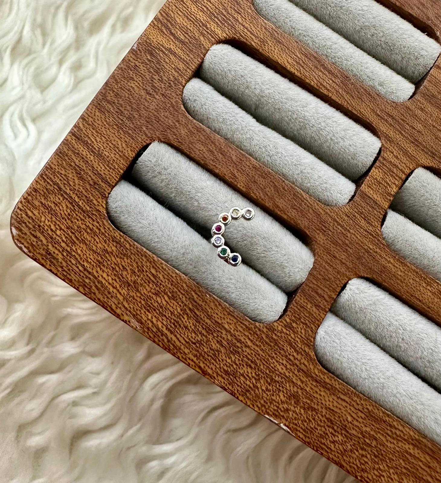 🌙🌈 Gökkuşağı Hilal Piercing Serisi 🌌✨