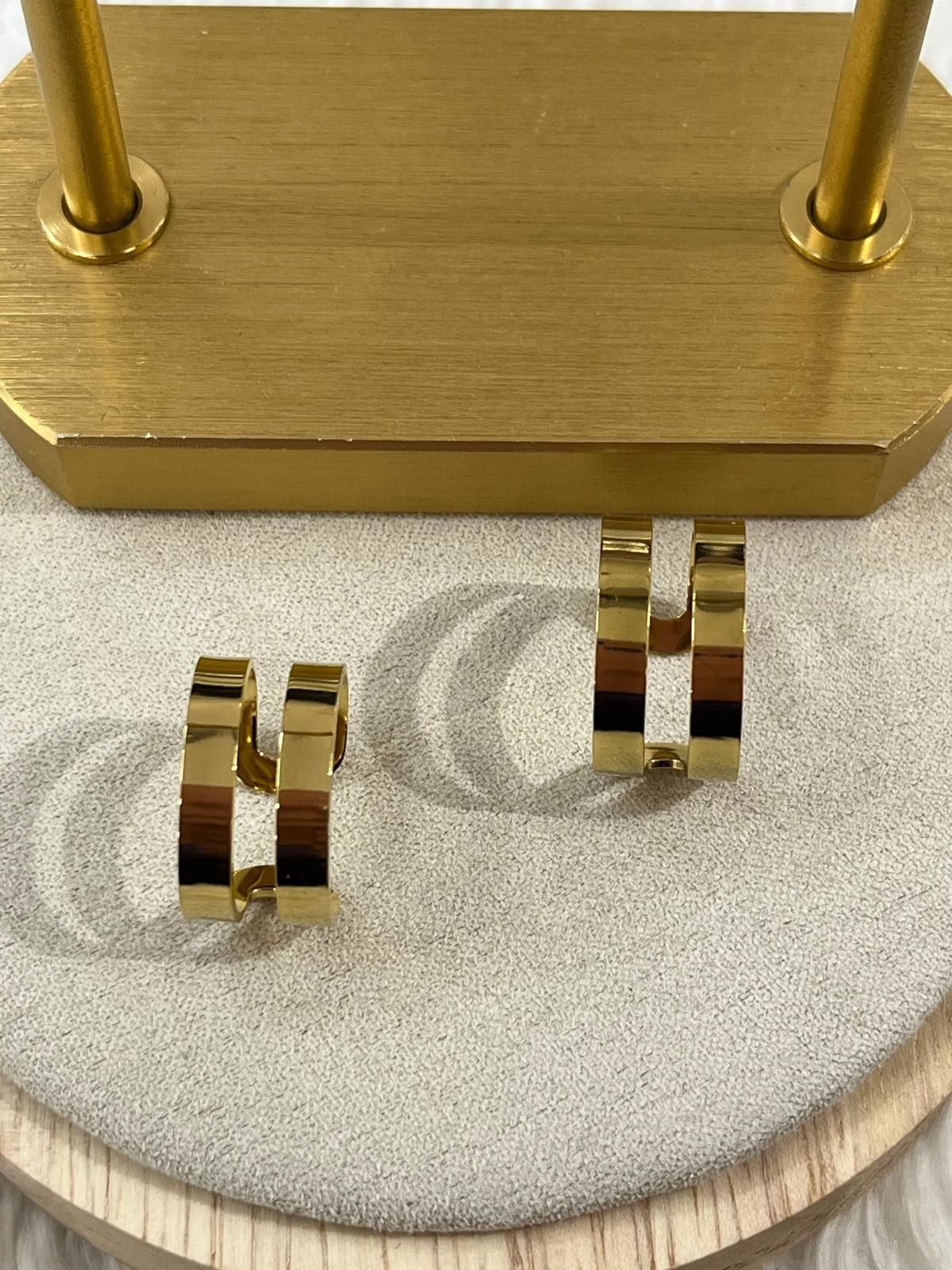 Çelik Gold Küpe