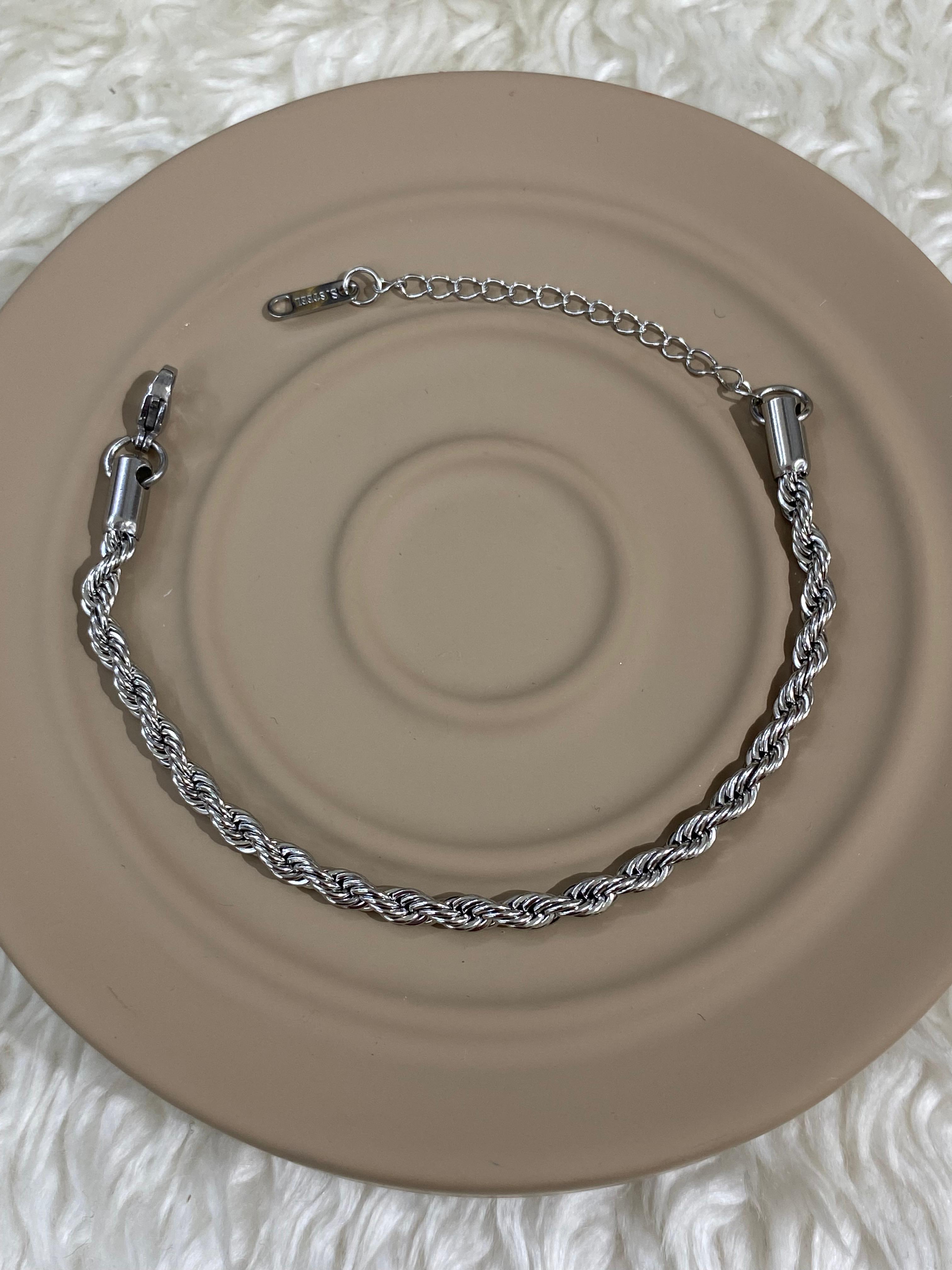 elik-silver-sade-burgu-zincir-bileklik