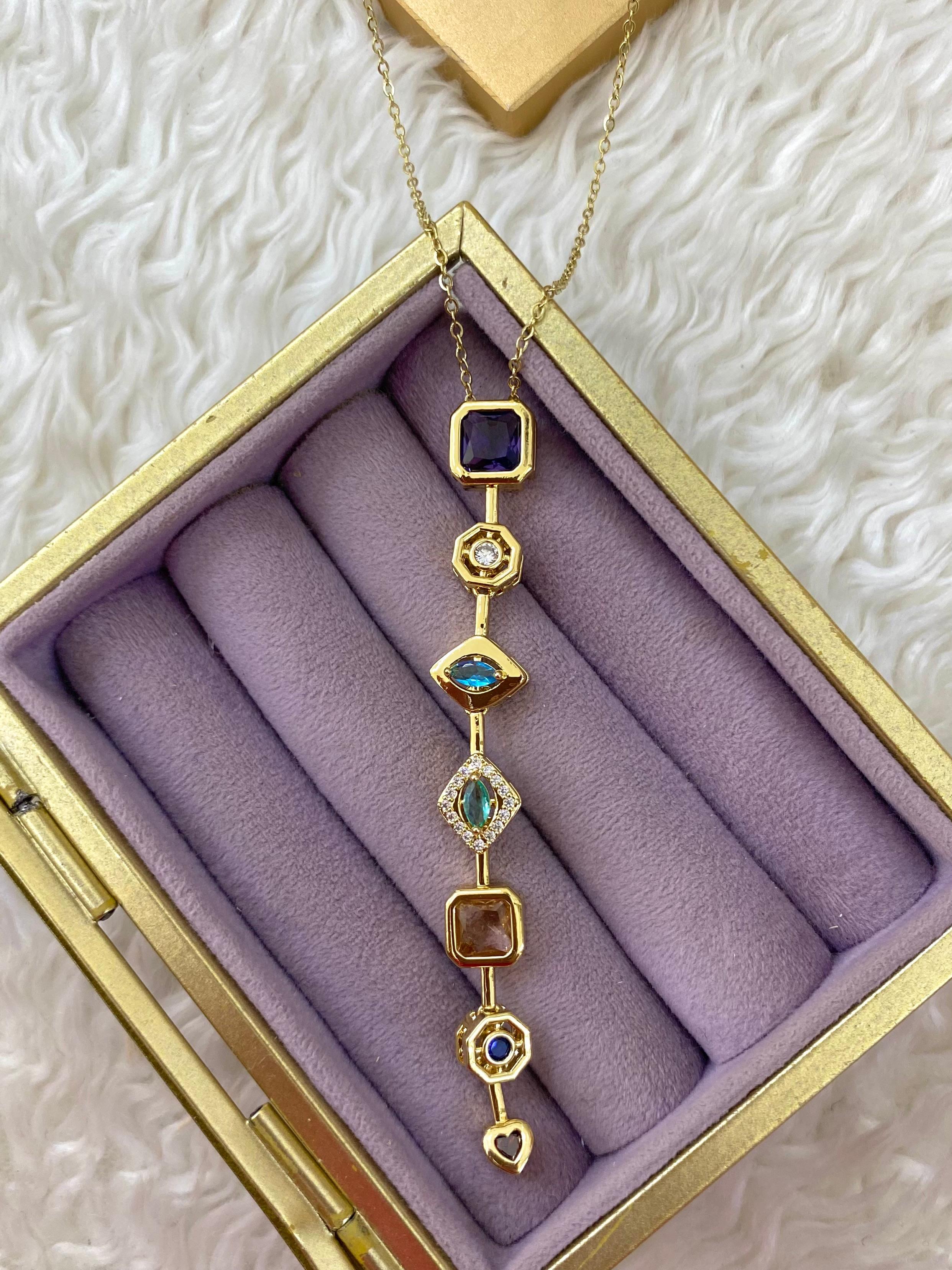 ✨ Renklerin Dansı VIP Kolye 💜💎