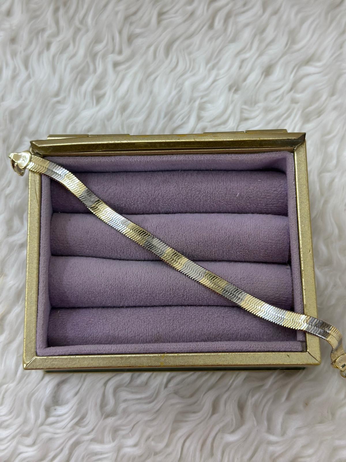 ✨ İki Renk Işıltısı VIP Xuping Bileklik 💛🤍