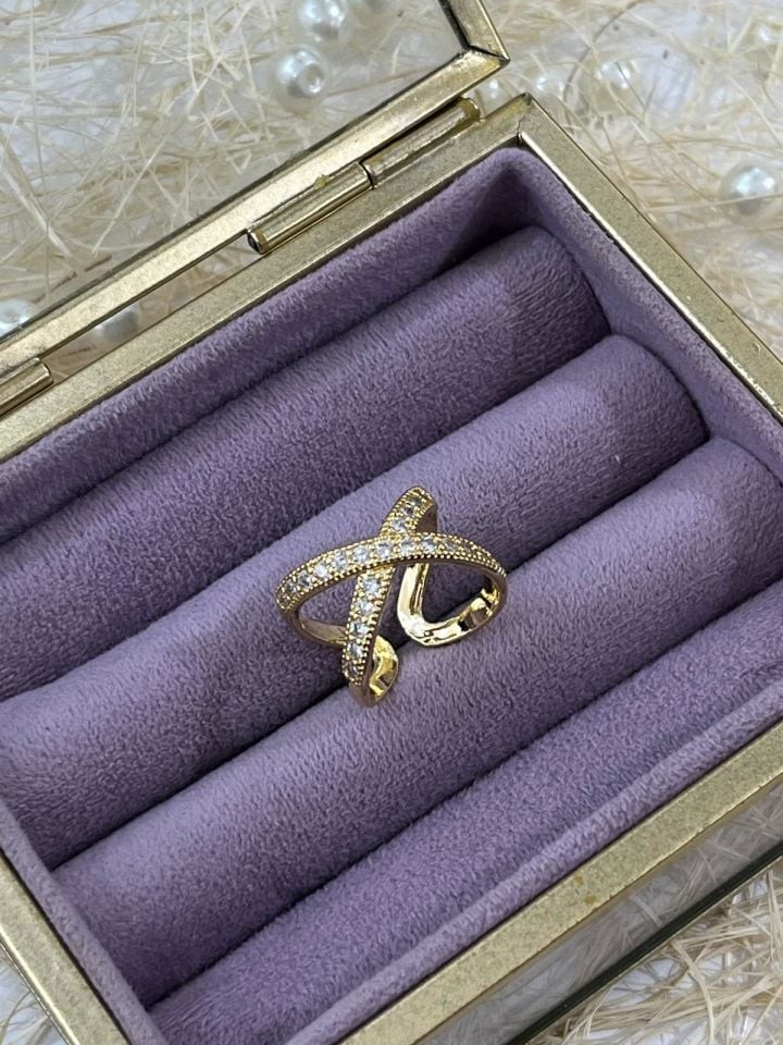 Çelik Gold Ayarlanabilir Yüzük