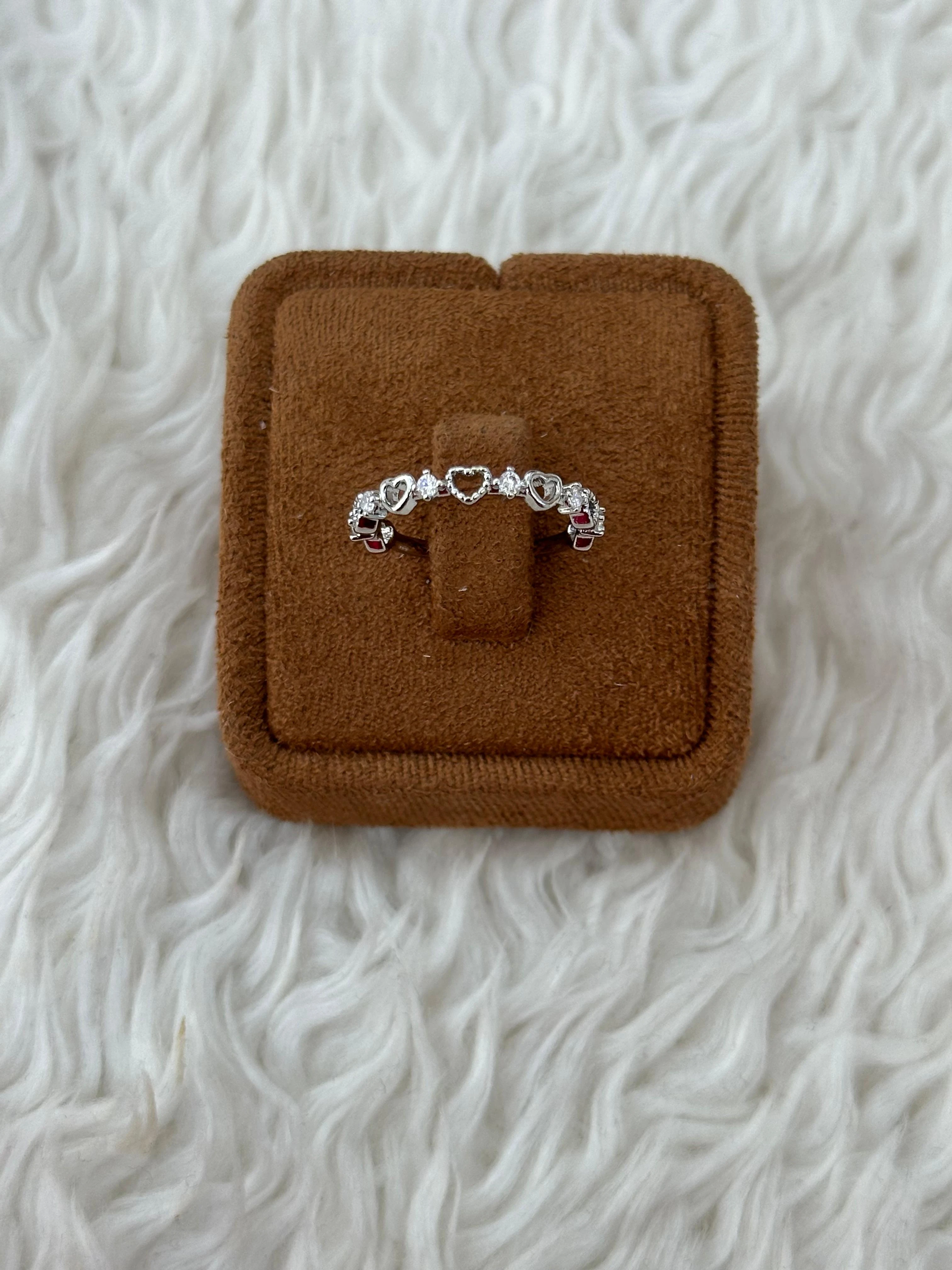 💖 Zarif Kalp Taşlı Yüzük 💖