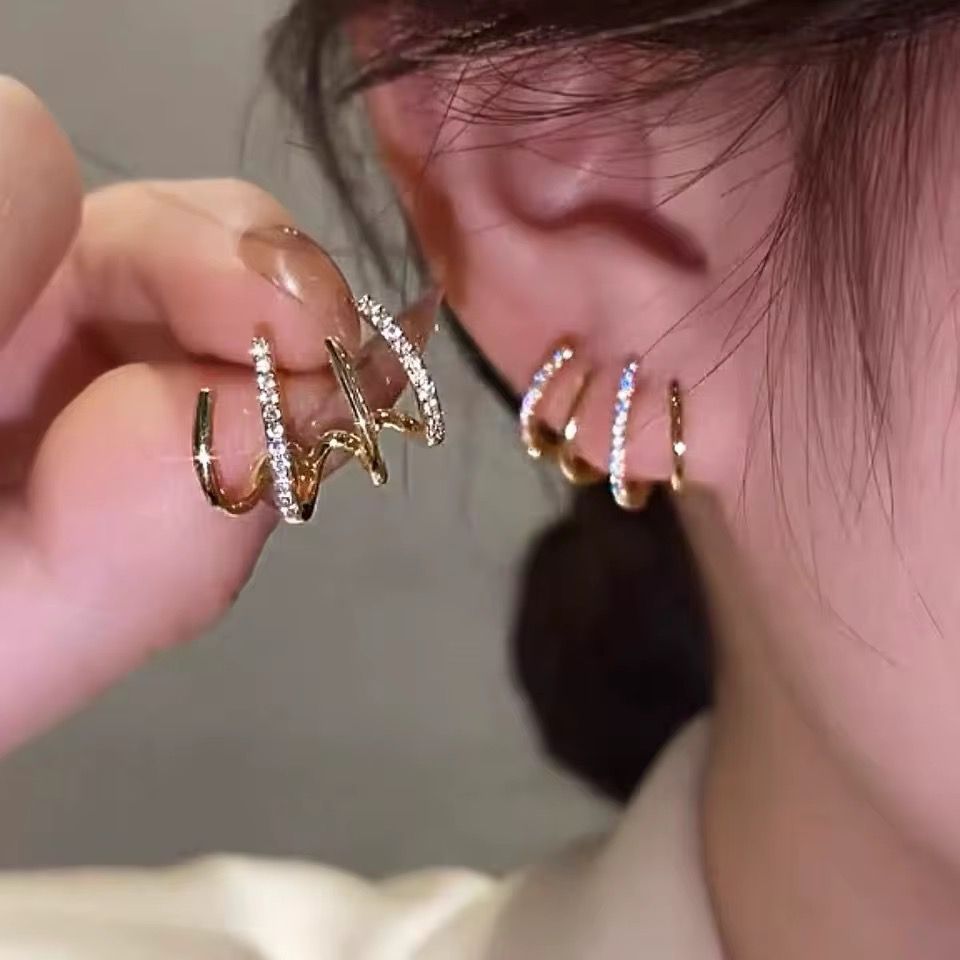 Katmanlı Işıltı Küpe✨
