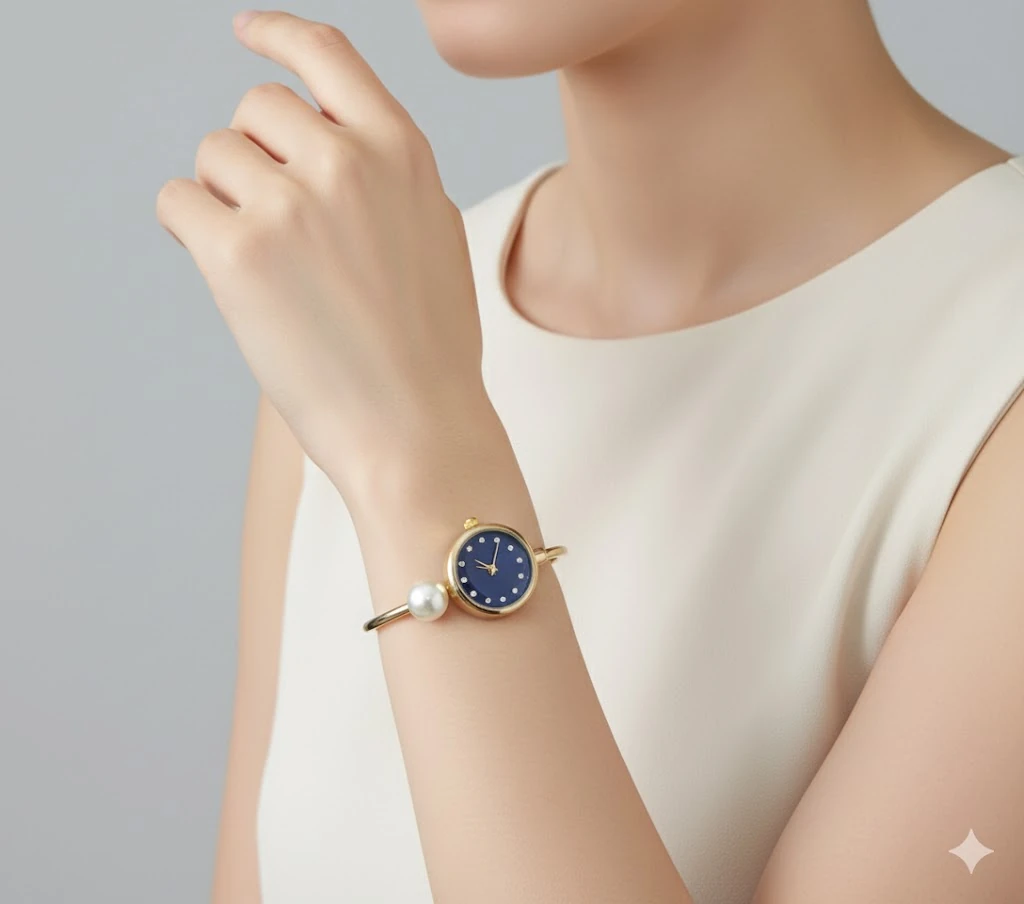 Lacivert Kadranlı Bilezik Saat 🌌