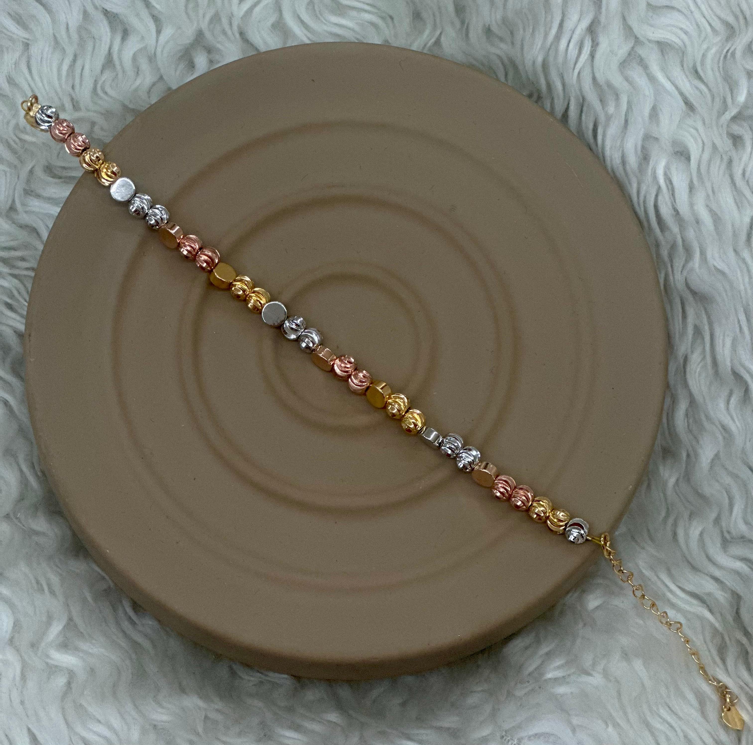 ✨ ÜÇ RENK Topçuk Bilekliği ✨