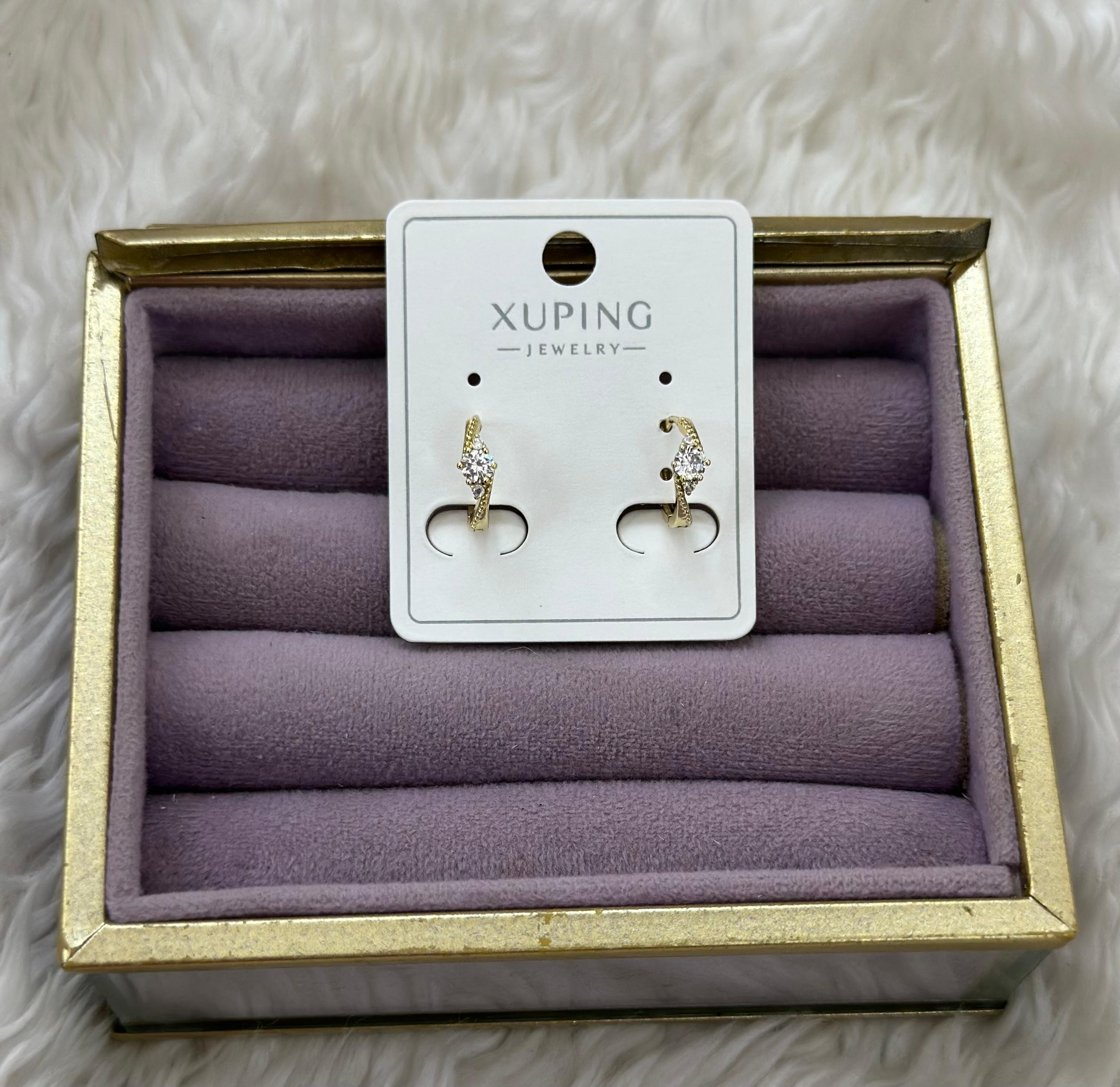 ⚡💎 “Işıltı Kıvrımı Xuping Küpe” ✨