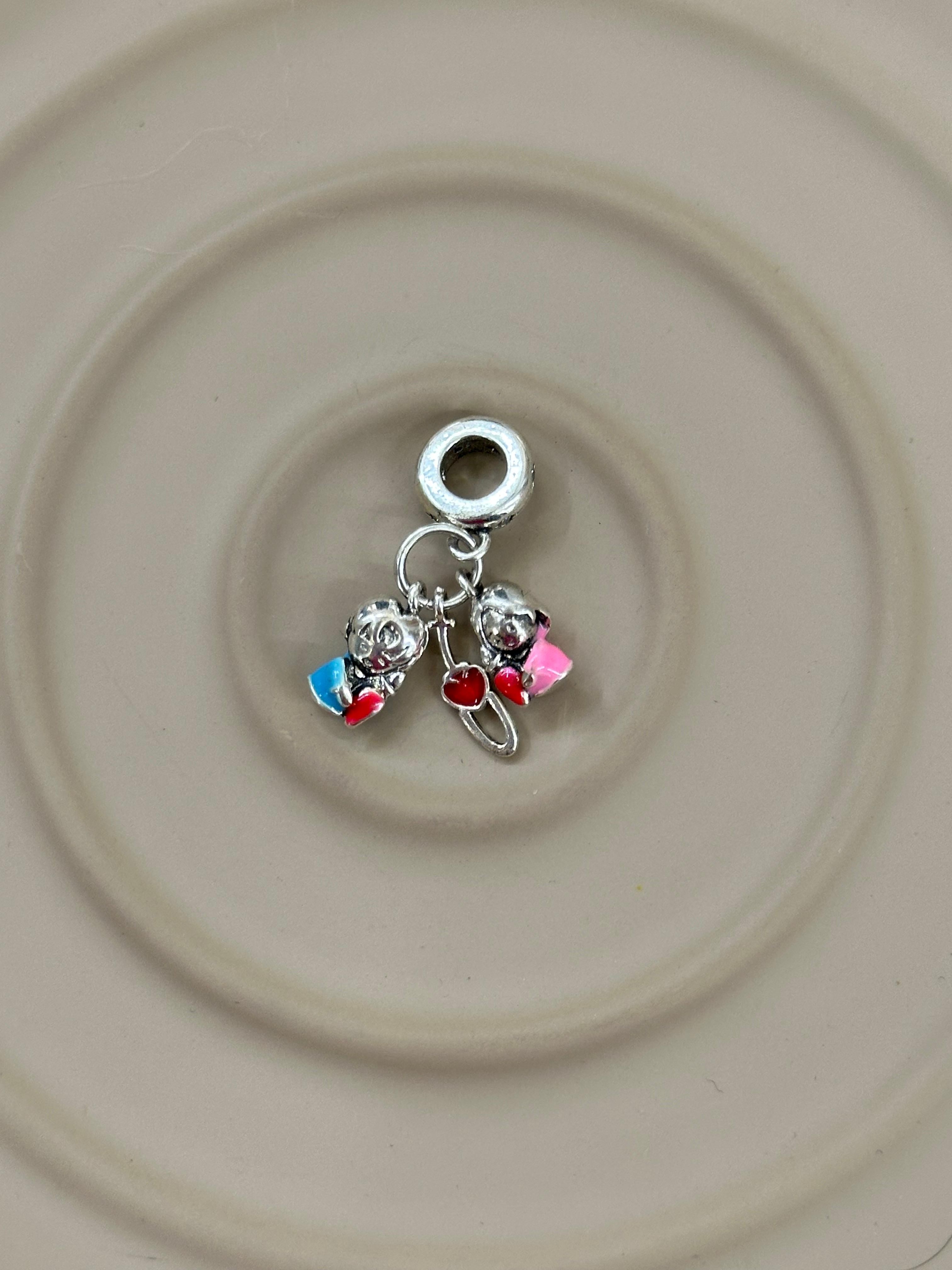 Minik Kalpler – İkiz Çocuk Charm
