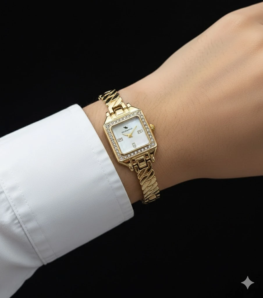  DÖRTYÜZ TAŞLI ZİNCİR SAAT 💖