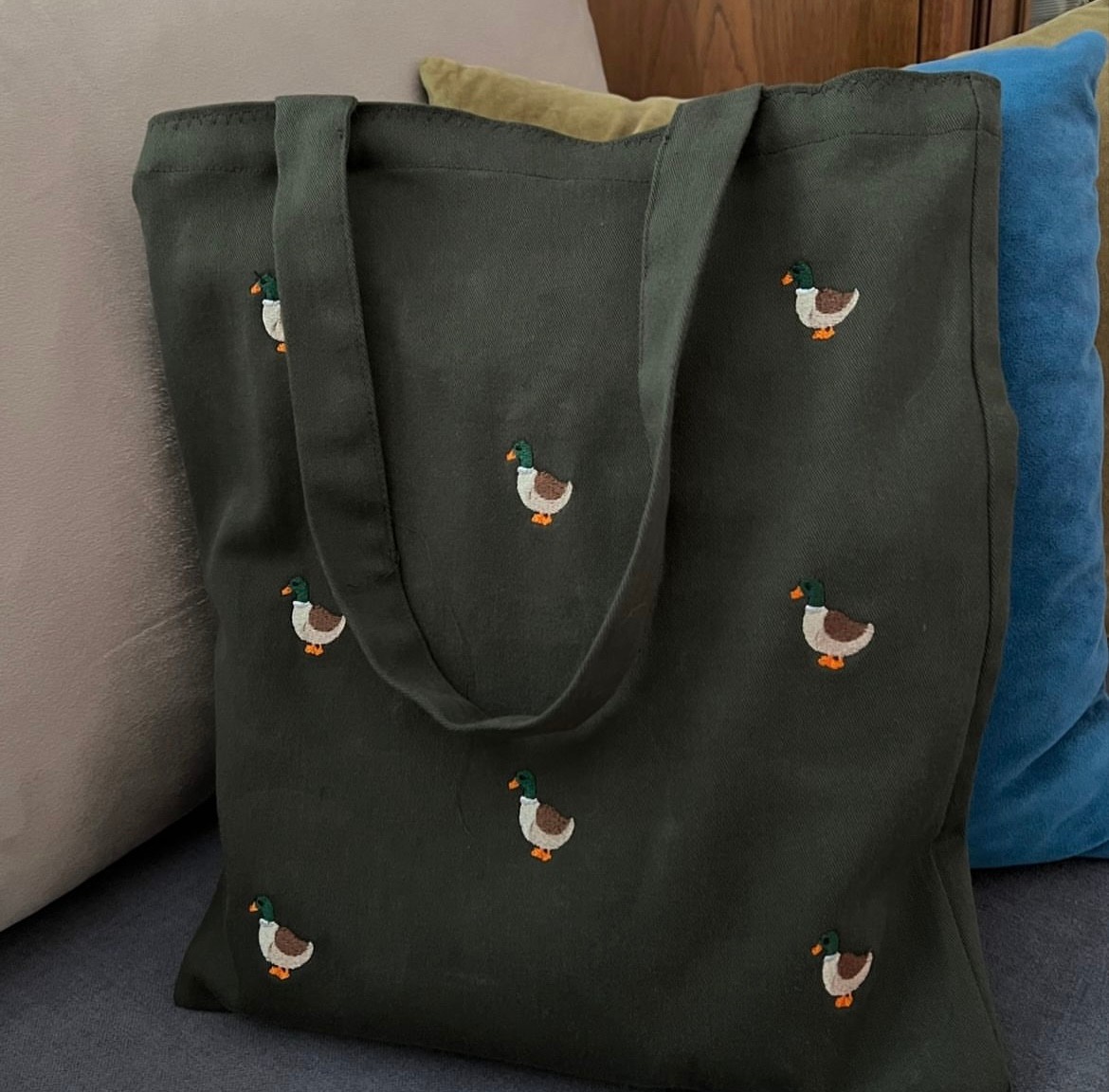 defolu quack tote bag